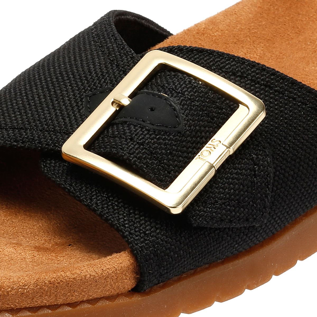 TOMS Marin Slide Canvas Damenschwarze Sandalen