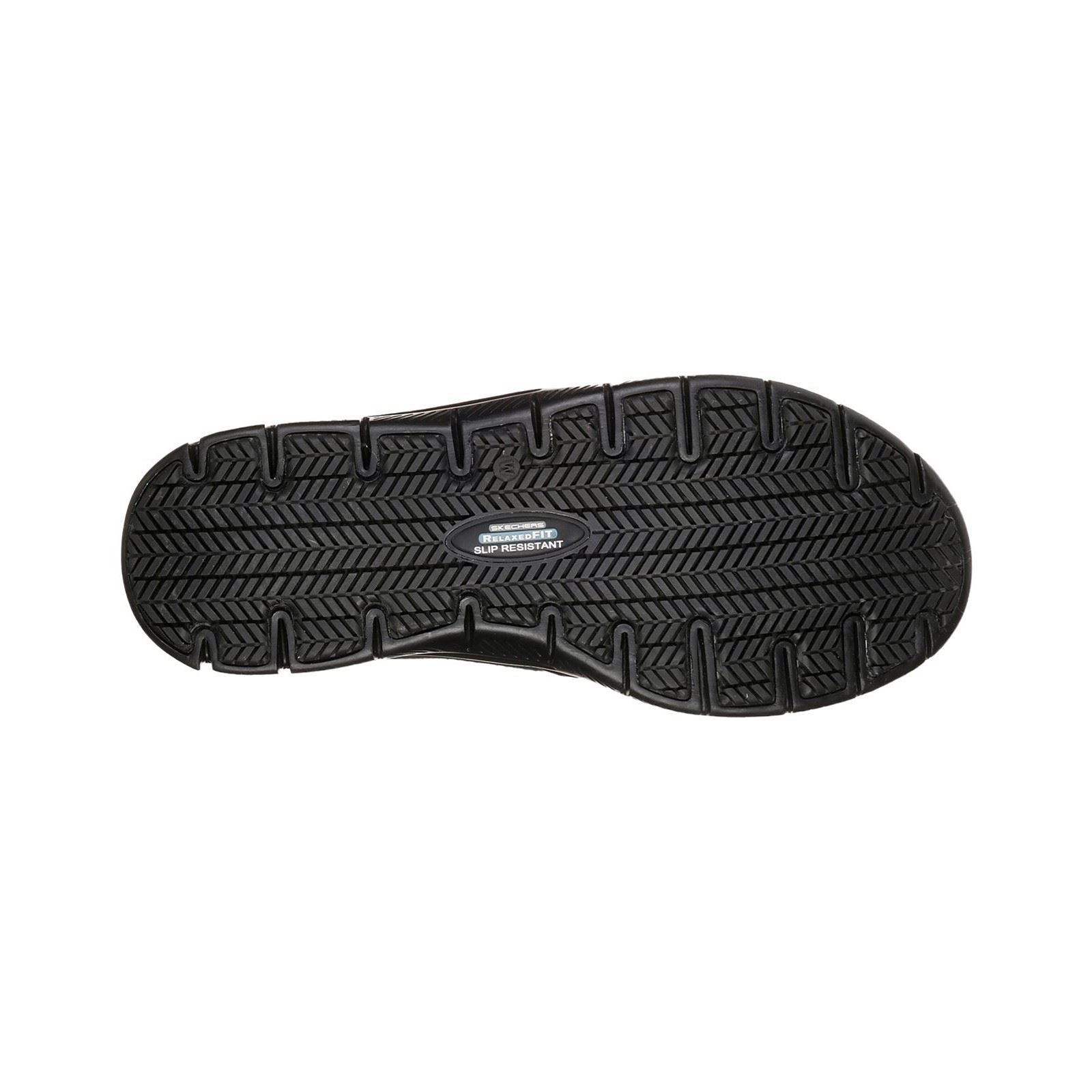 Skechers Workwear Cozard Sr Leder Frauen Schwarze Sicherheits Sneaker