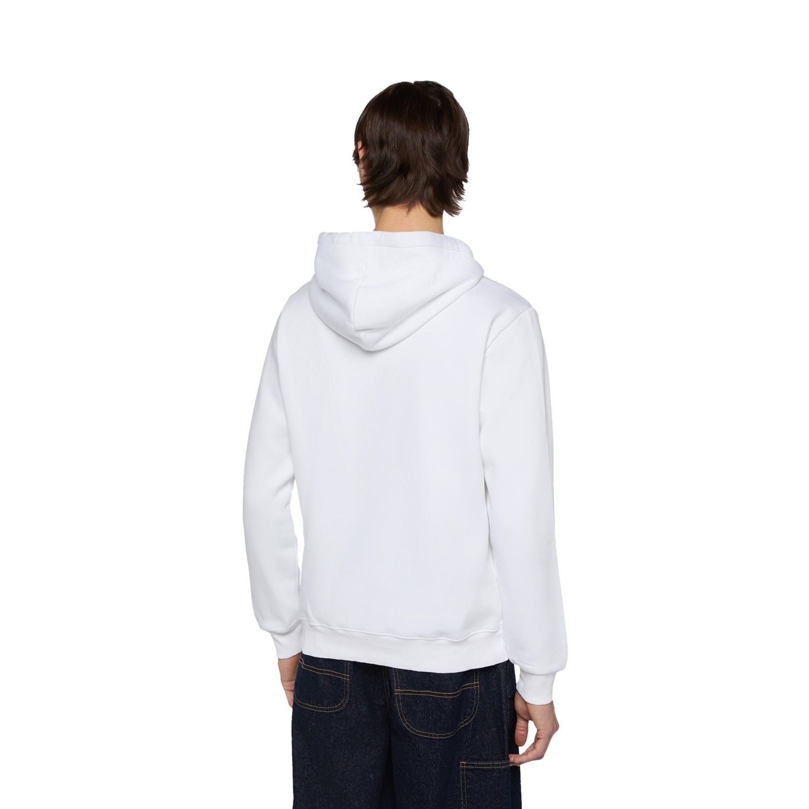 Dickies Icon Logo Polyester Unisex Erwachsene Weißes Kapuzensweatshirt