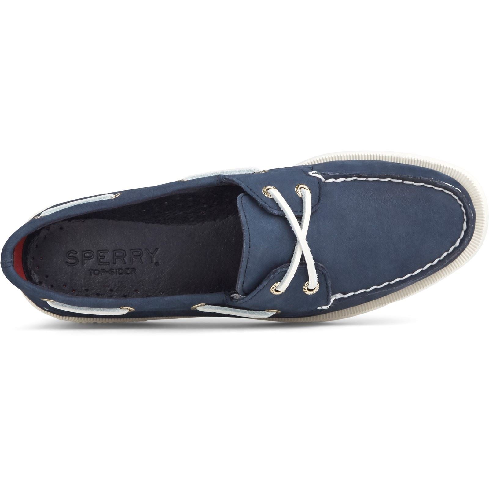 Sperry Authentic 2 Eye Damen Bootsschuhe Aus Leder In Marineblau