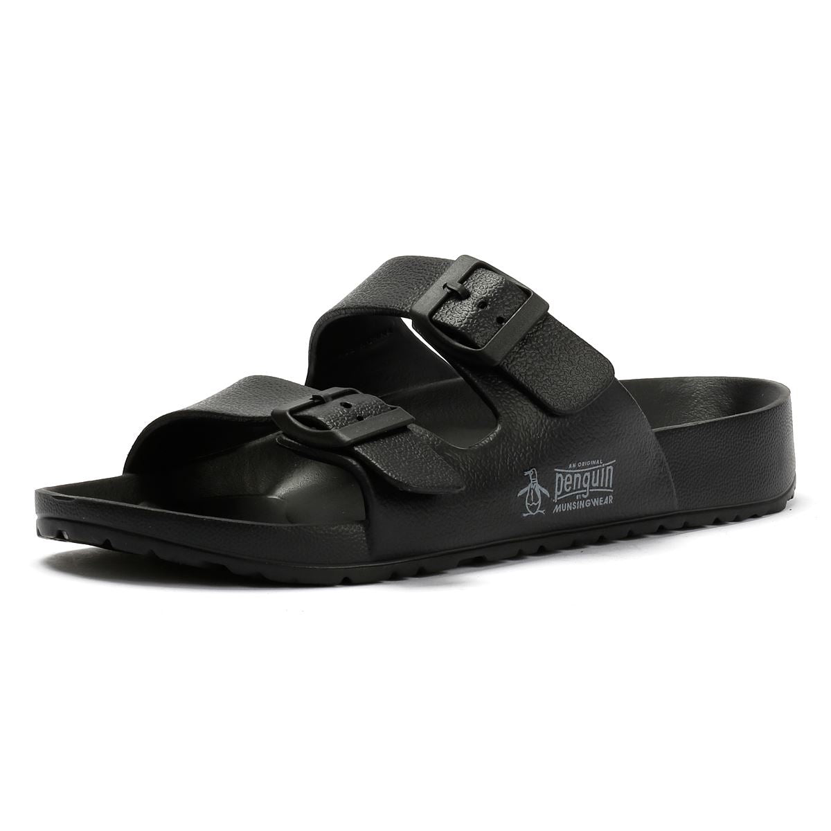 Penguin Eden Herren Schwarze Sandalen