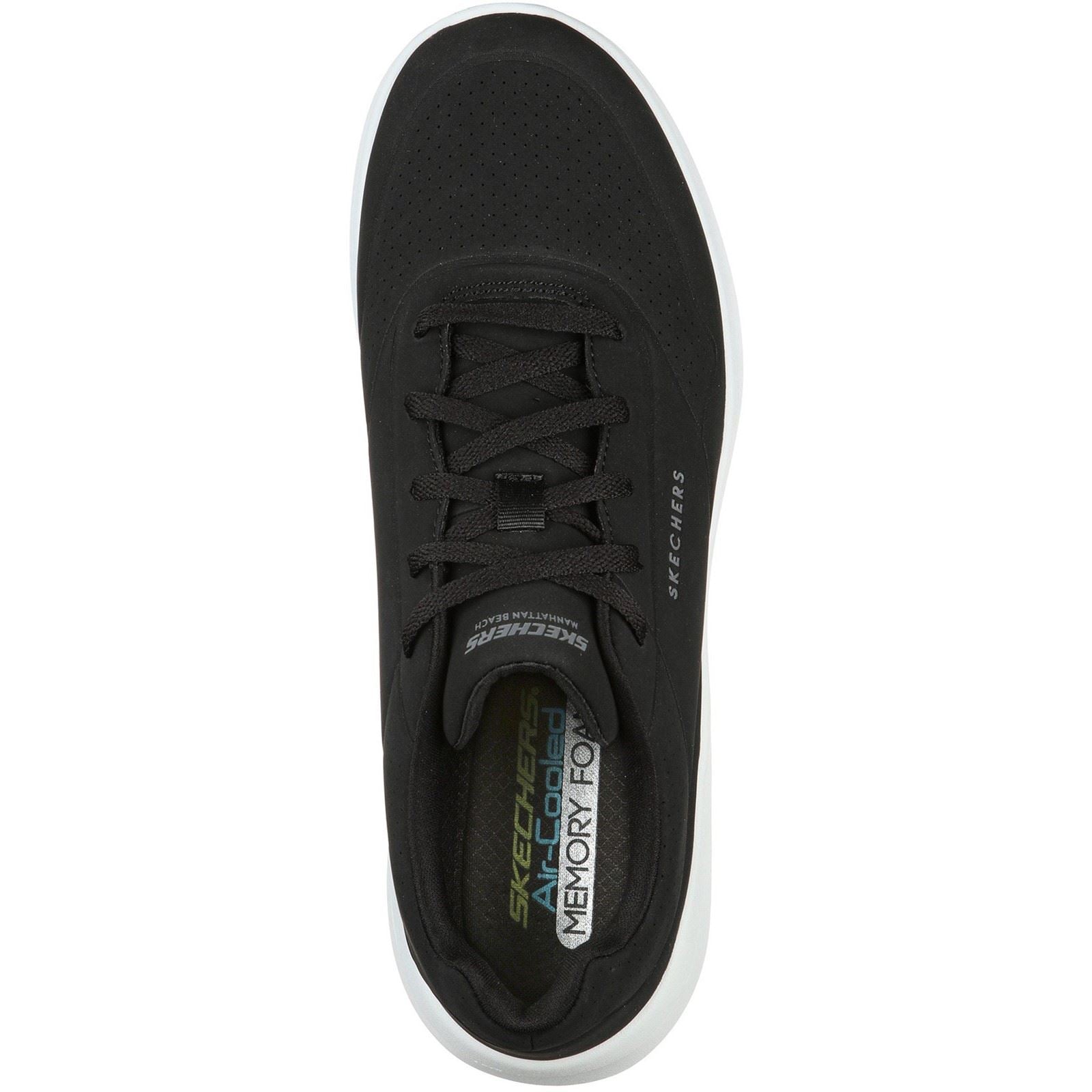 Skechers Ultra Flex 2.0 Vicinity Synthetische Herrenschwarz/Weiße Sneakers