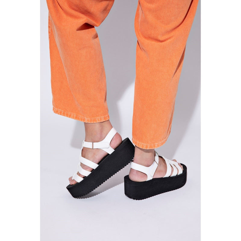 Rocket Dog Helio Terrence Damen Weiße Keilabsätze