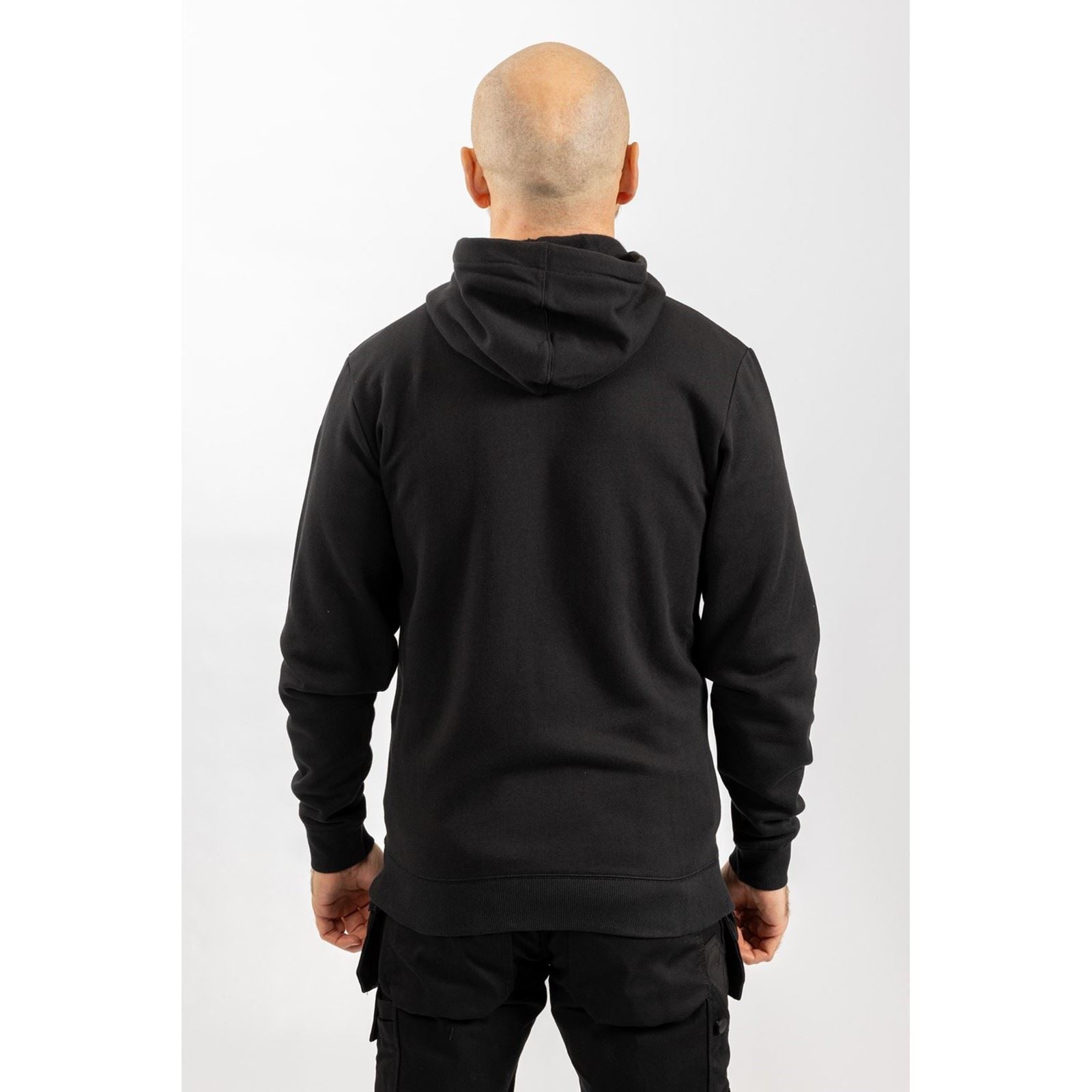 Helly Hansen Workwear Manchester Zip Baumwolle Herren Schwarzes Kapuzensweatshirt
