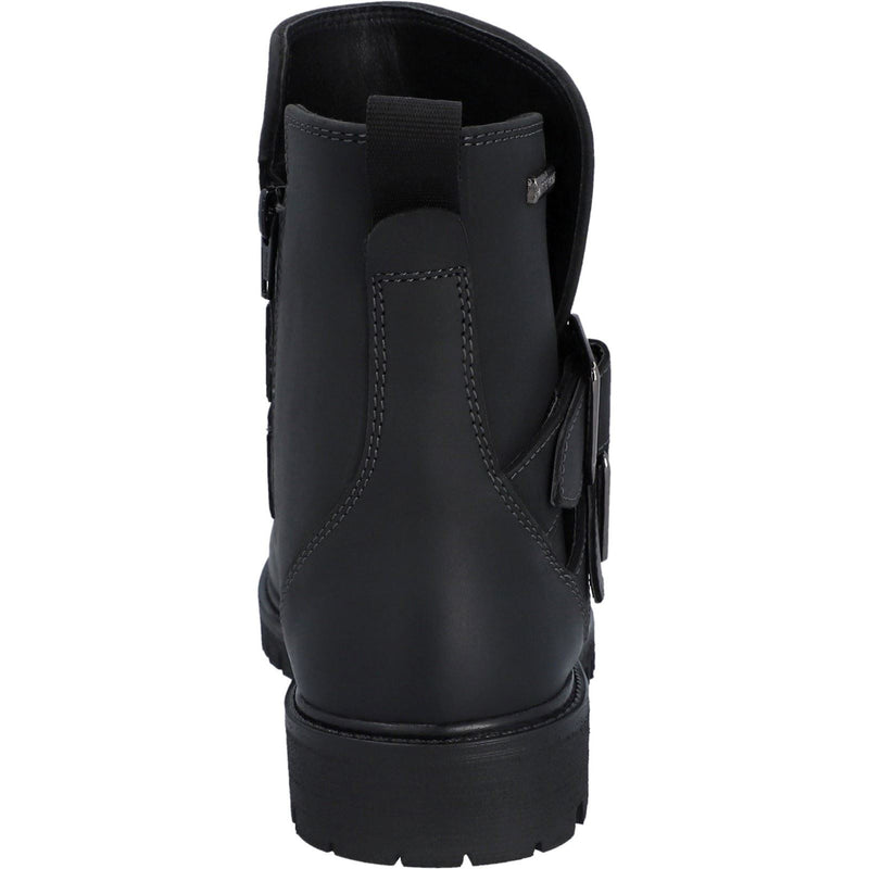 Hunter Ness Damenlederstiefel In Schwarz