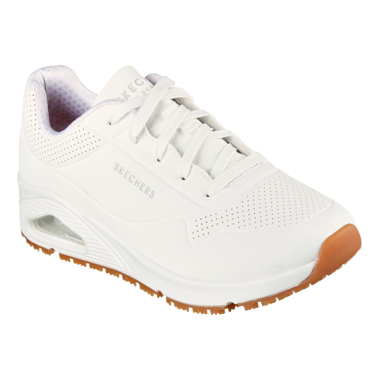Skechers Workwear Work Relaxed Fit: Uno SR Damen Weiße Sicherheits-Sneaker
