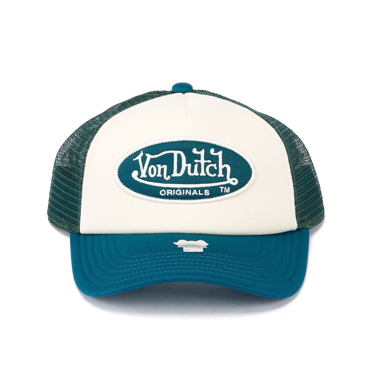 Von Dutch Trucker Tamper Baumwoll Weiß/Grün Kappen