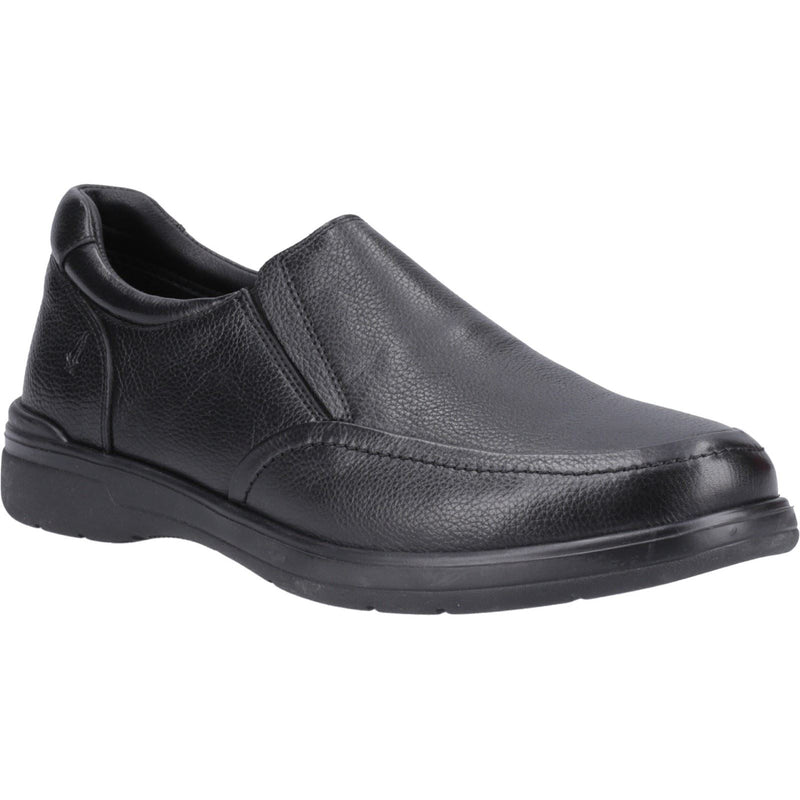 Hush Puppies Matthew Leder Herren Schwarze Mokassins