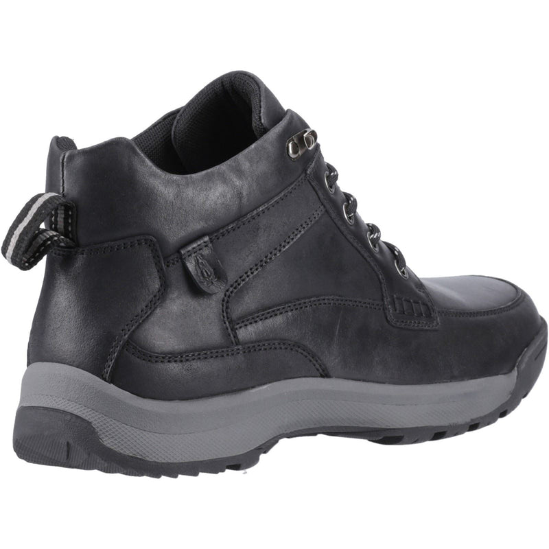 Hush Puppies Vernon Herren Schwarze Farbe Leder Knöchelstiefel