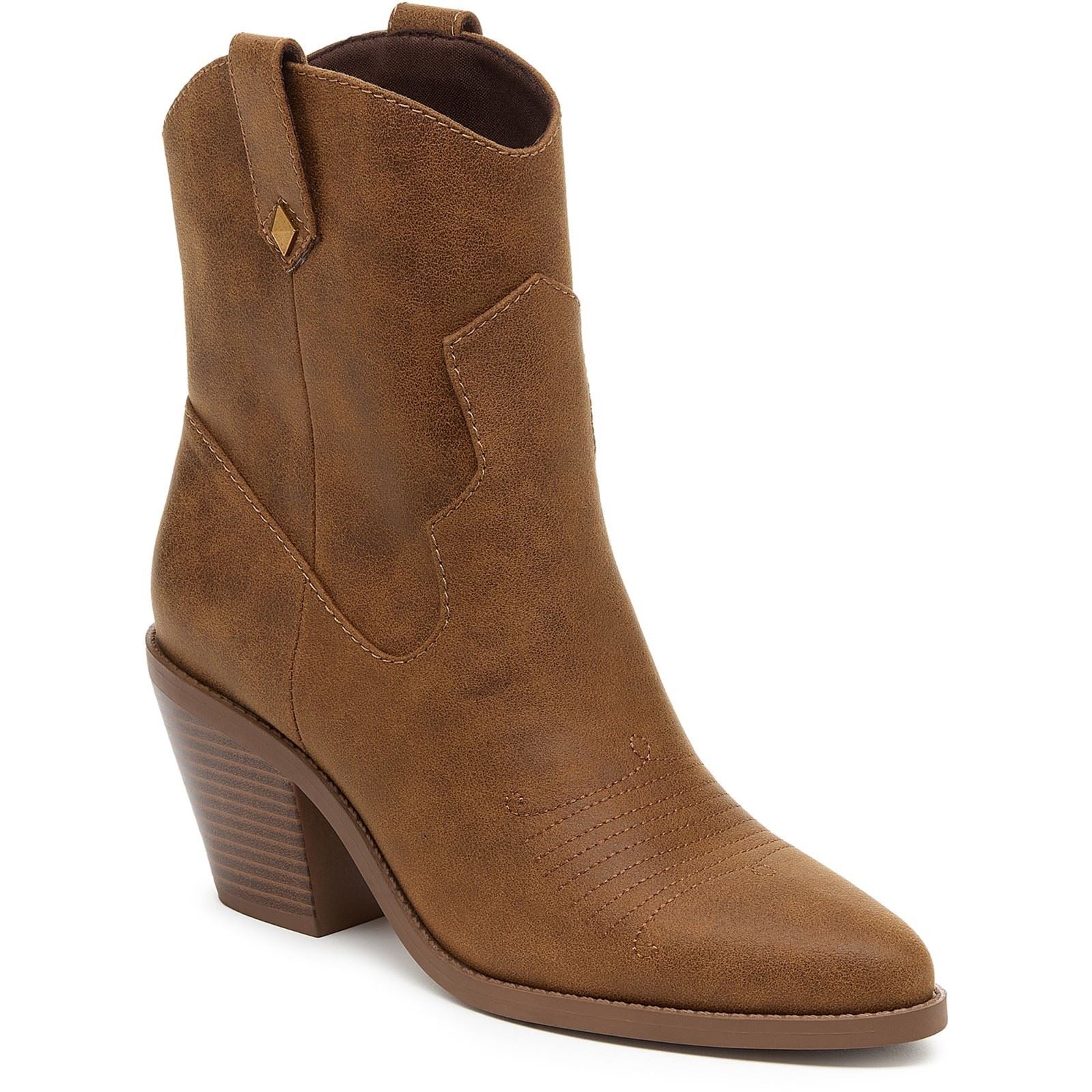 Rocket Dog Feather Damen Stiefeletten mit Absatz aus Walnussholz aus Polyurethan