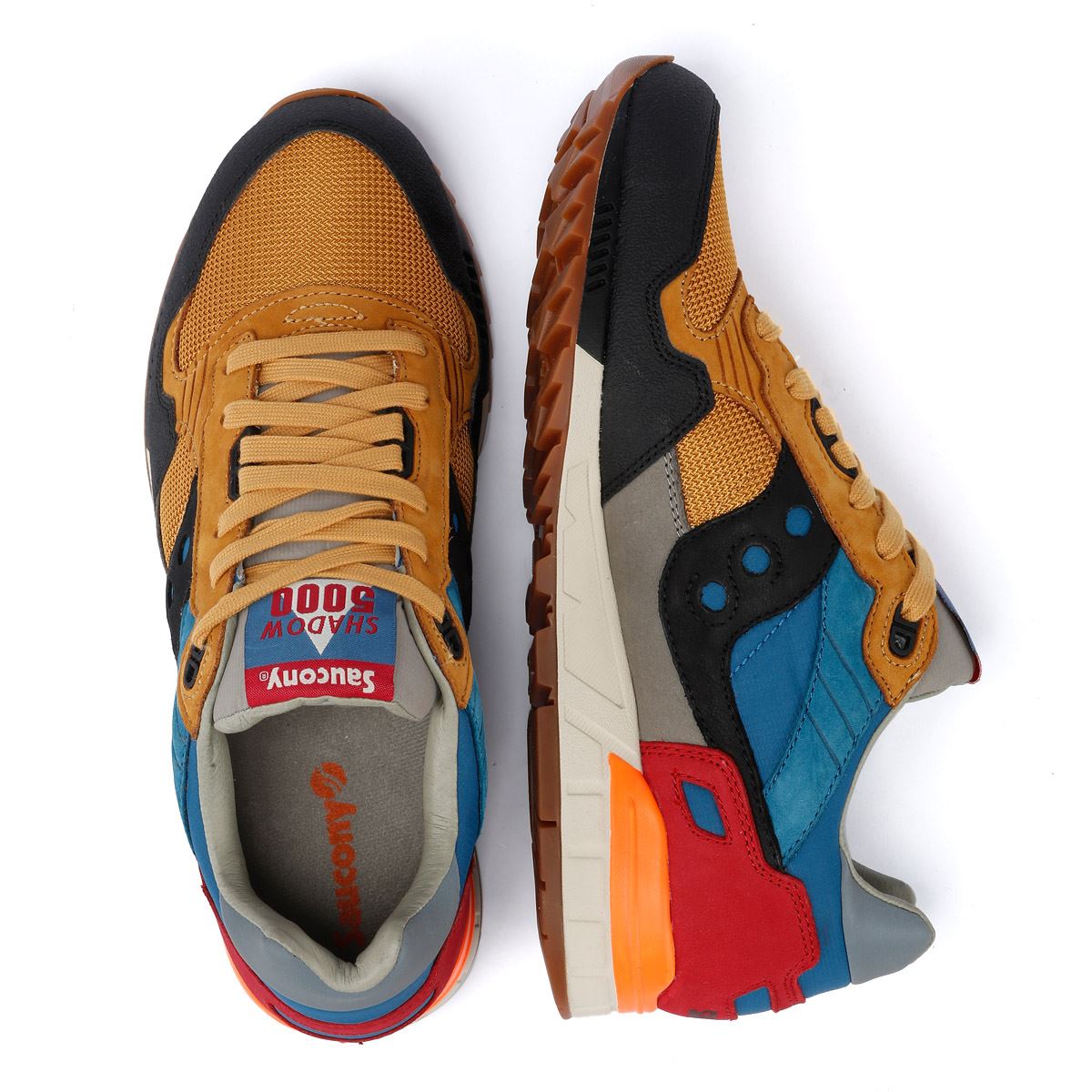 Saucony Shadow 5000 Leder Gelb/Mehrfarbig Sneakers