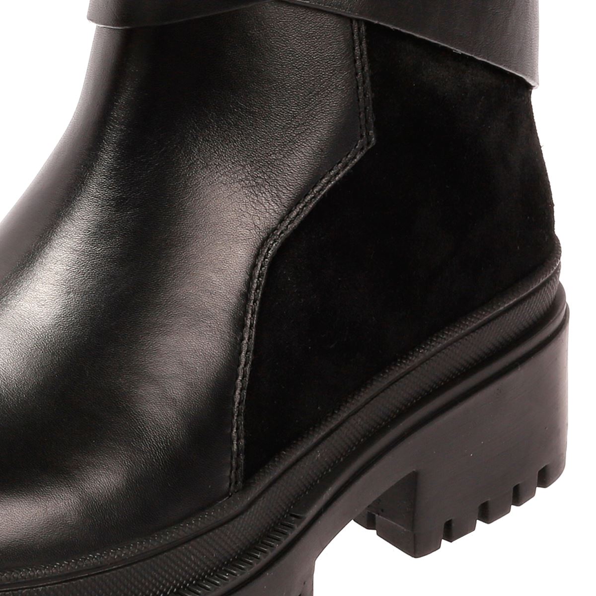 Osprey London The Boston Leder Damen Schwarze Stiefel