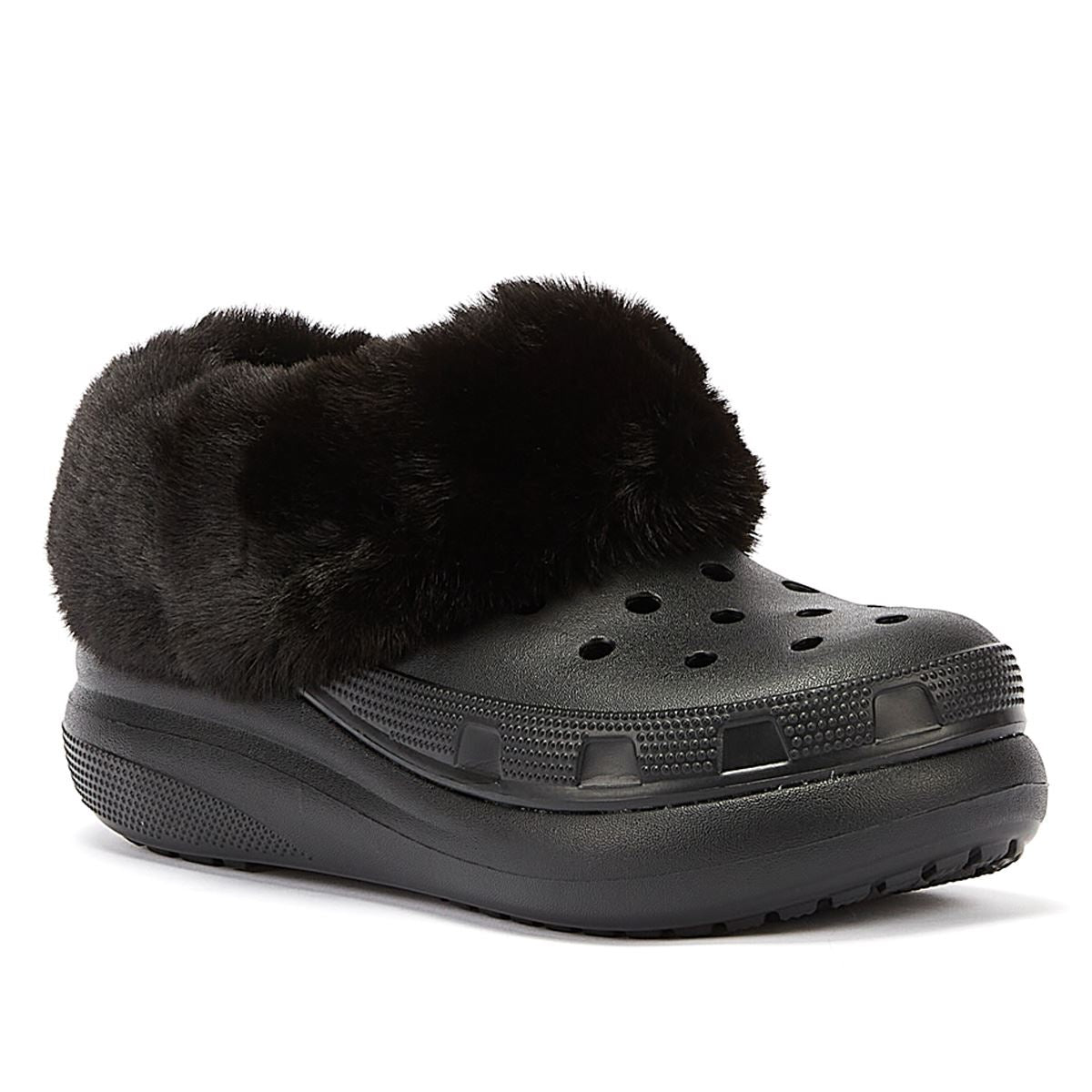 Crocs Furever Crush Clog Damenschuhe In Schwarz