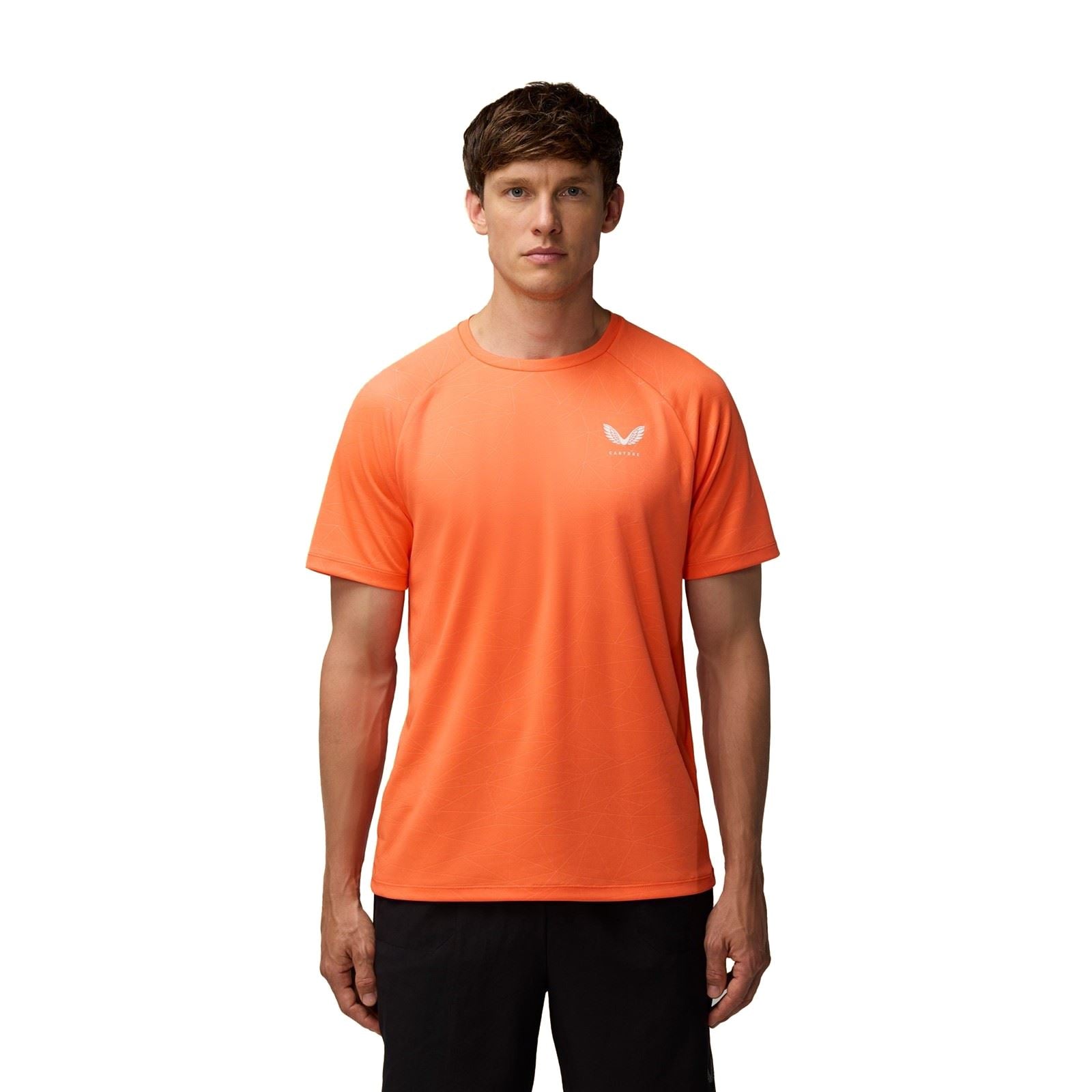 Castore Adapt Training T-Shirt Polyester Herren Orange Sportshirts