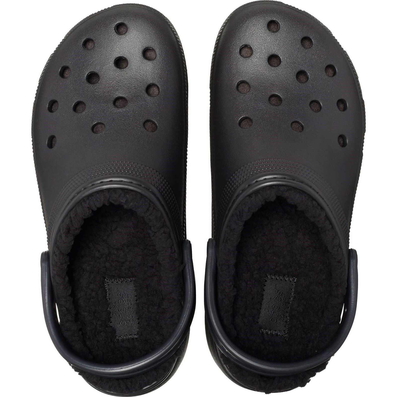 Crocs Classic Platform Lined Damen Clogs Aus Thermoplast In Schwarz