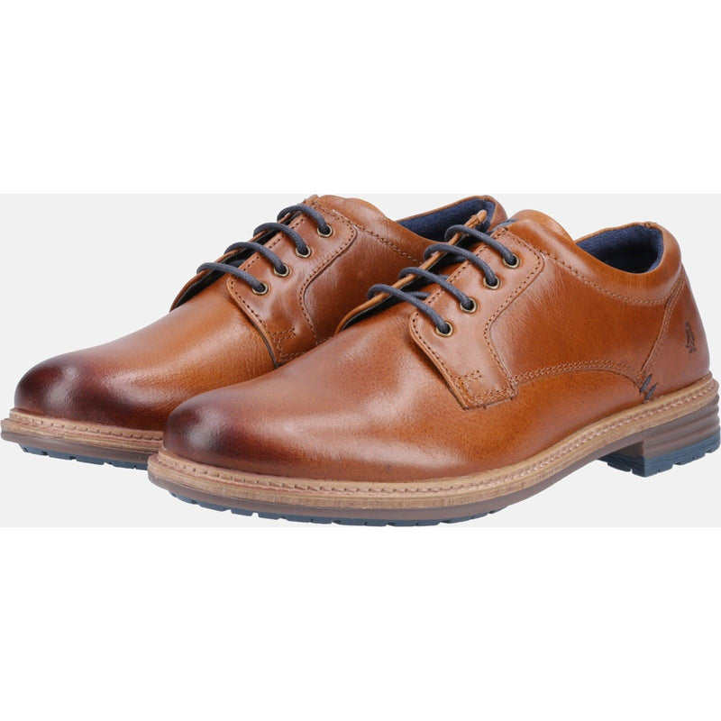 Hush Puppies Julian Leder-Herrenschuhe In Hellbraun Mit Schnürung