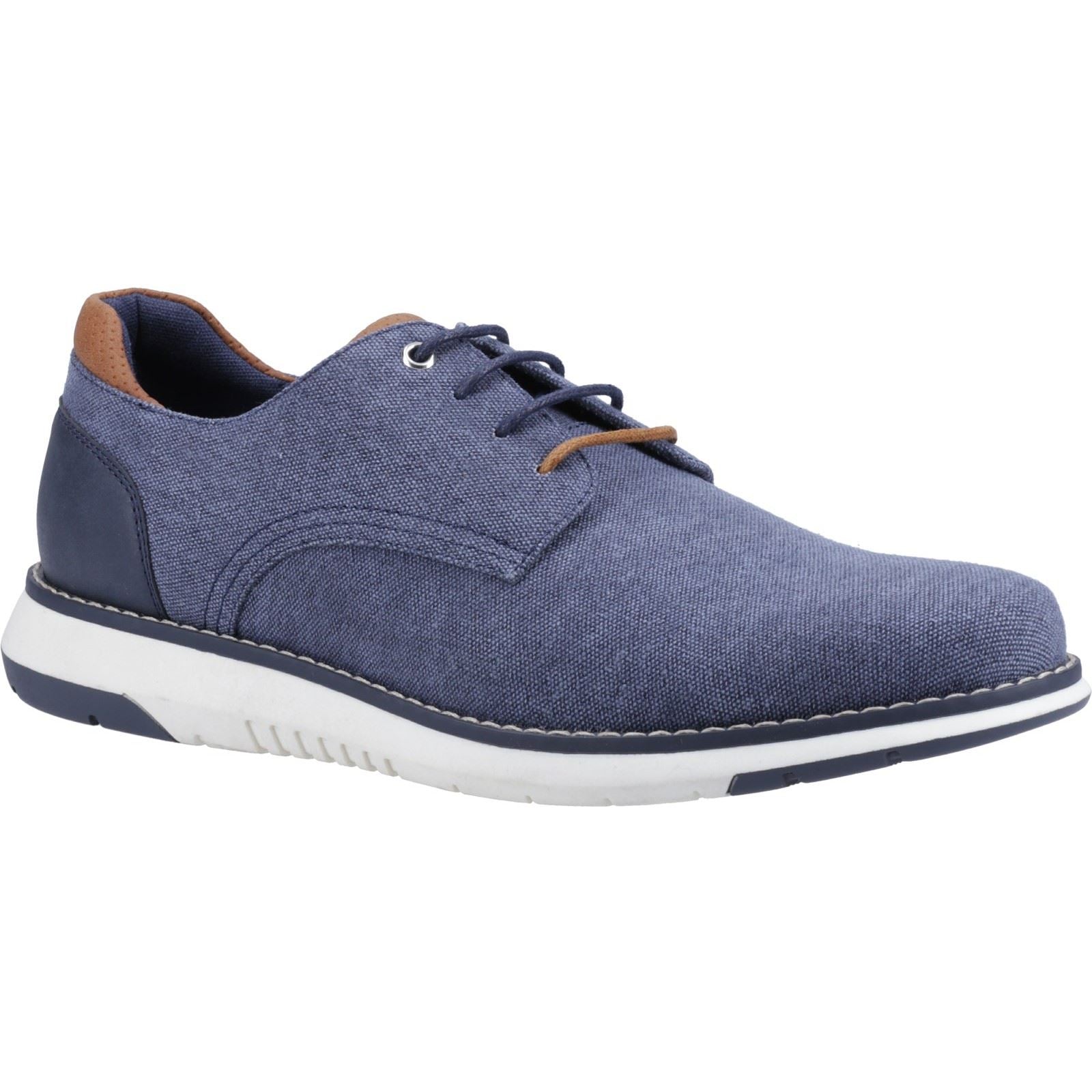 Hush Puppies Bruce Canvas Herren Schnürschuhe In Marineblau