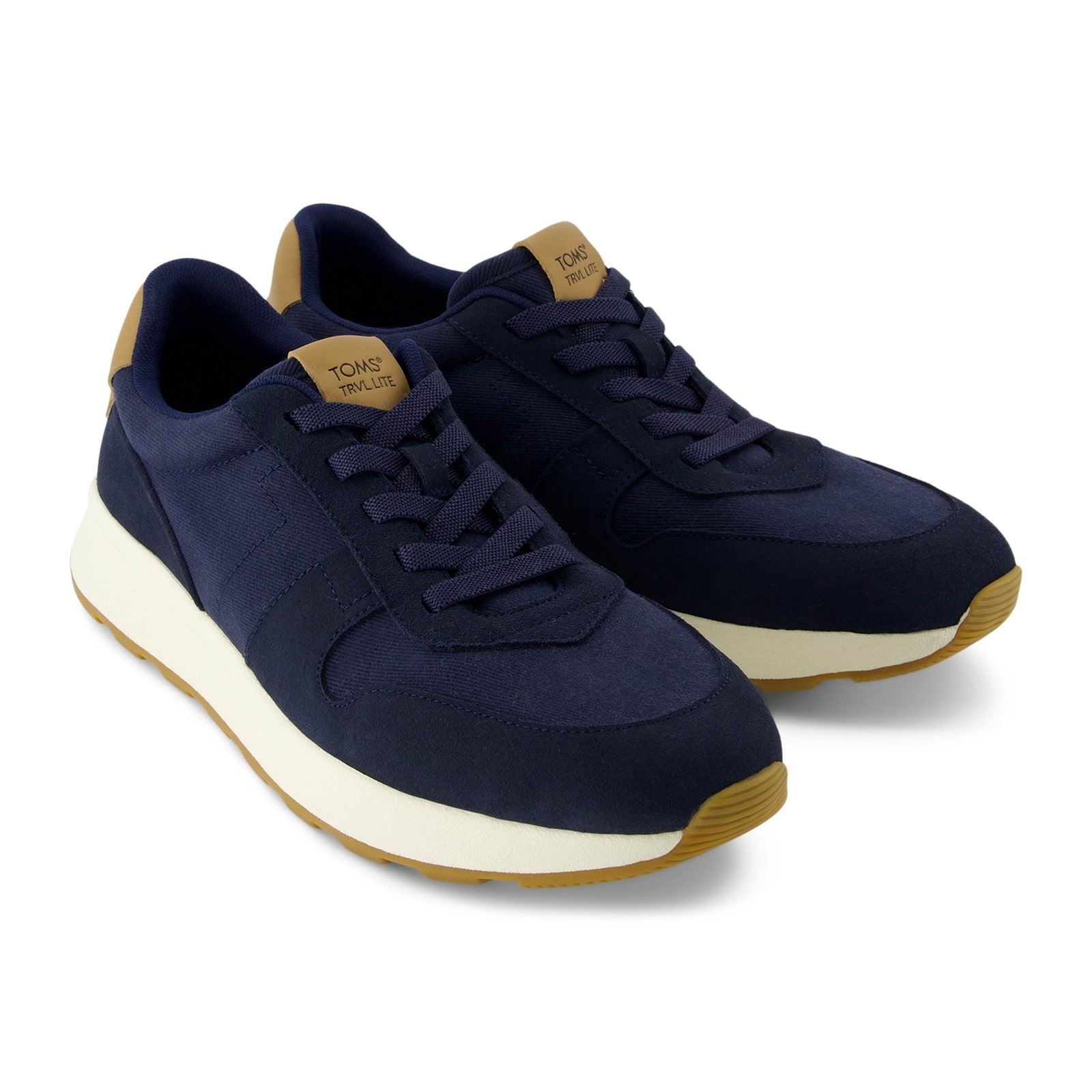 TOMS TRVL LITE Retro Herren Sneaker Aus Leder In Marineblau