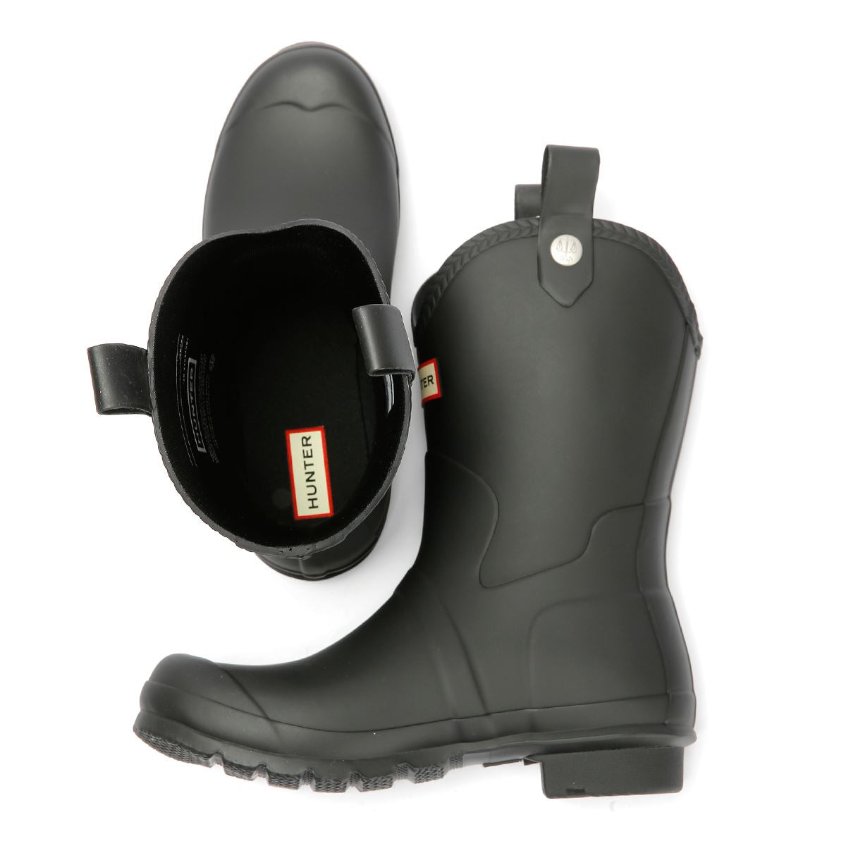 Hunter Original Cowboy Gummi Damen Schwarze Farbe Gummistiefel