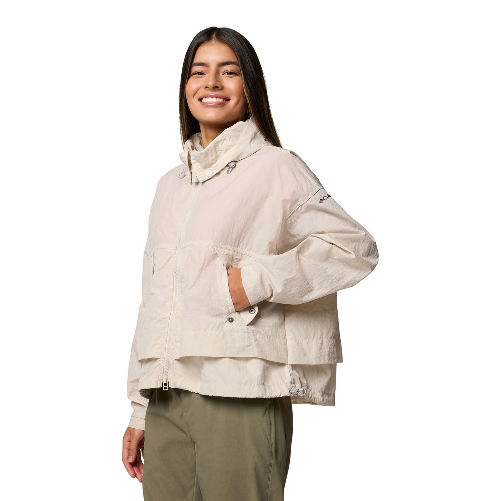 Columbia Paracutie II Damen Braune Windbreaker-Jacken