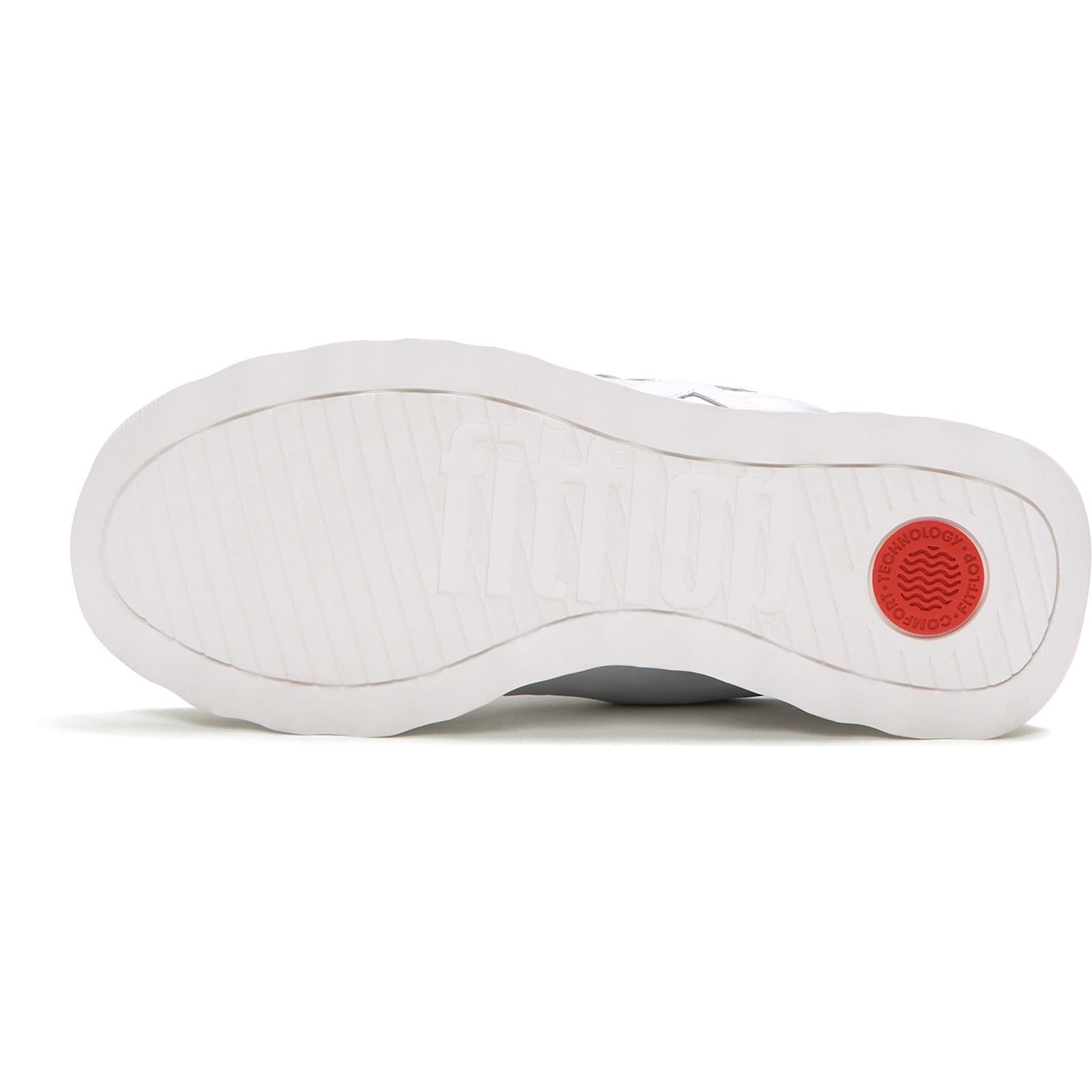 Fitflop Retro-Q FF Nylon Damen Silber/Städtisches Weiß Sneakers