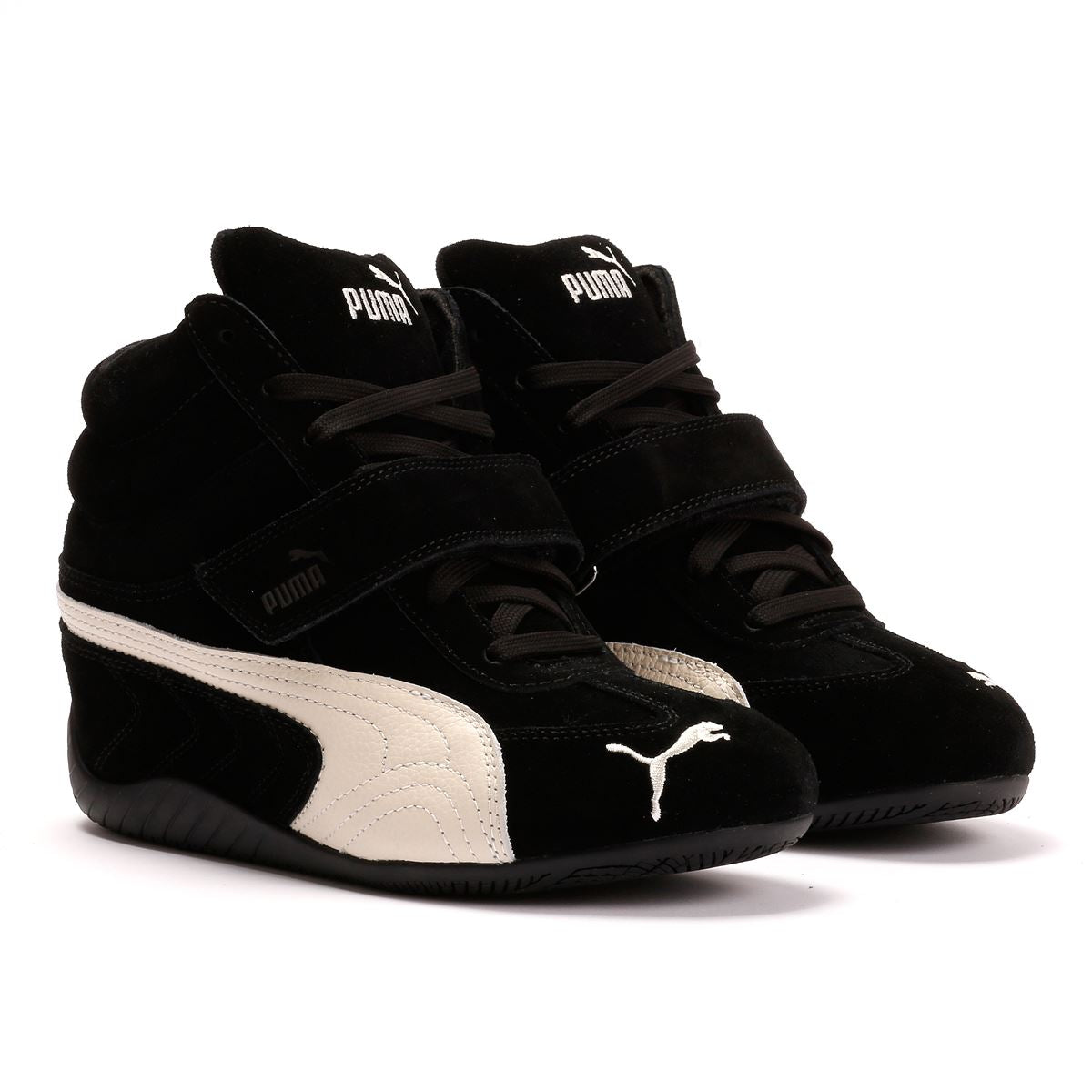 Puma Speedcat Wedge OG Wildleder Damen Schwarz Sneakers