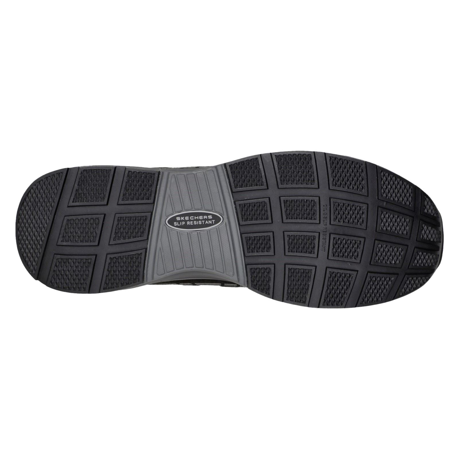 Skechers Workwear Malad II Textil Herren Schwarze Sicherheits-Sneaker