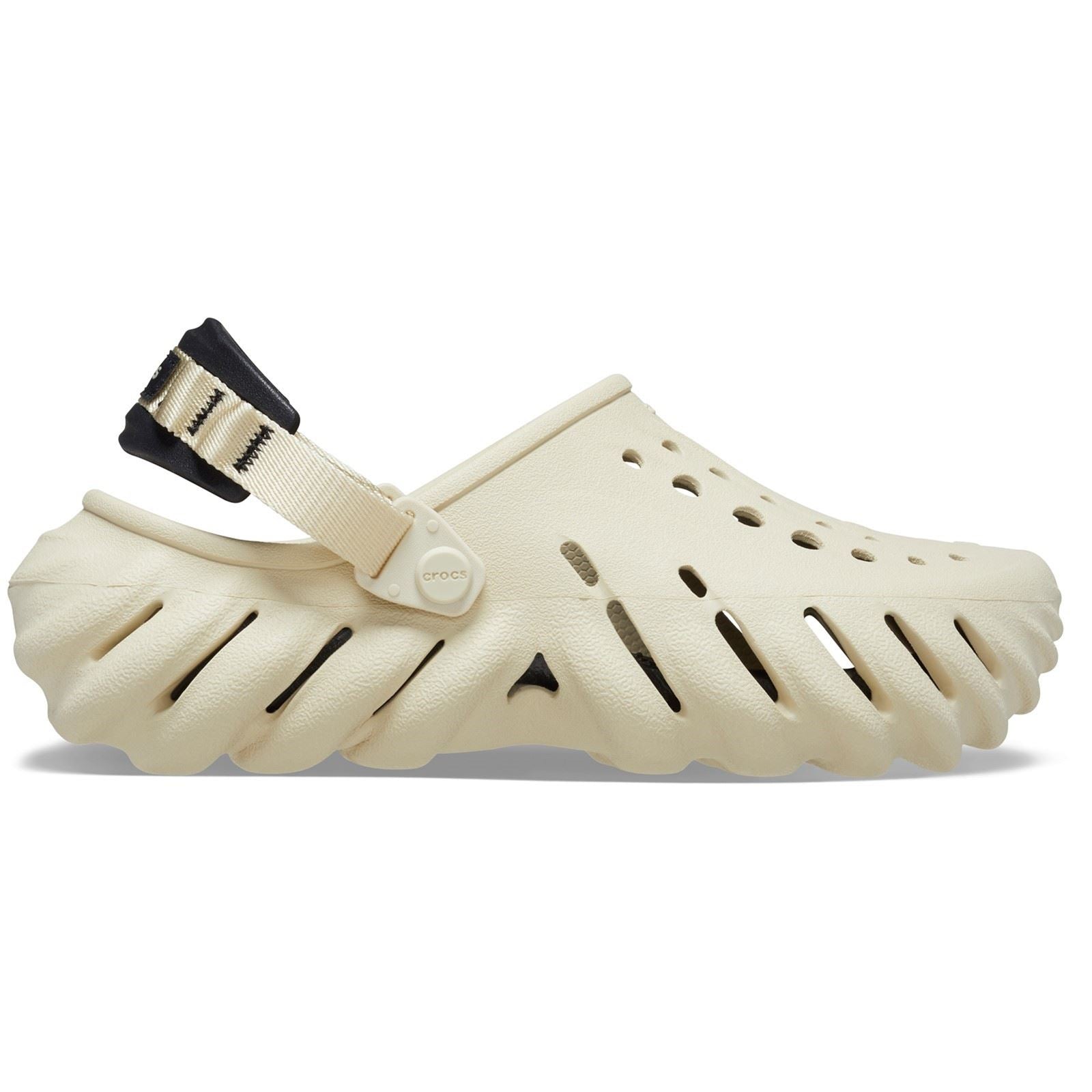 Crocs Echo Thermoplastische Knochen/Schwarze Farbe Clogs