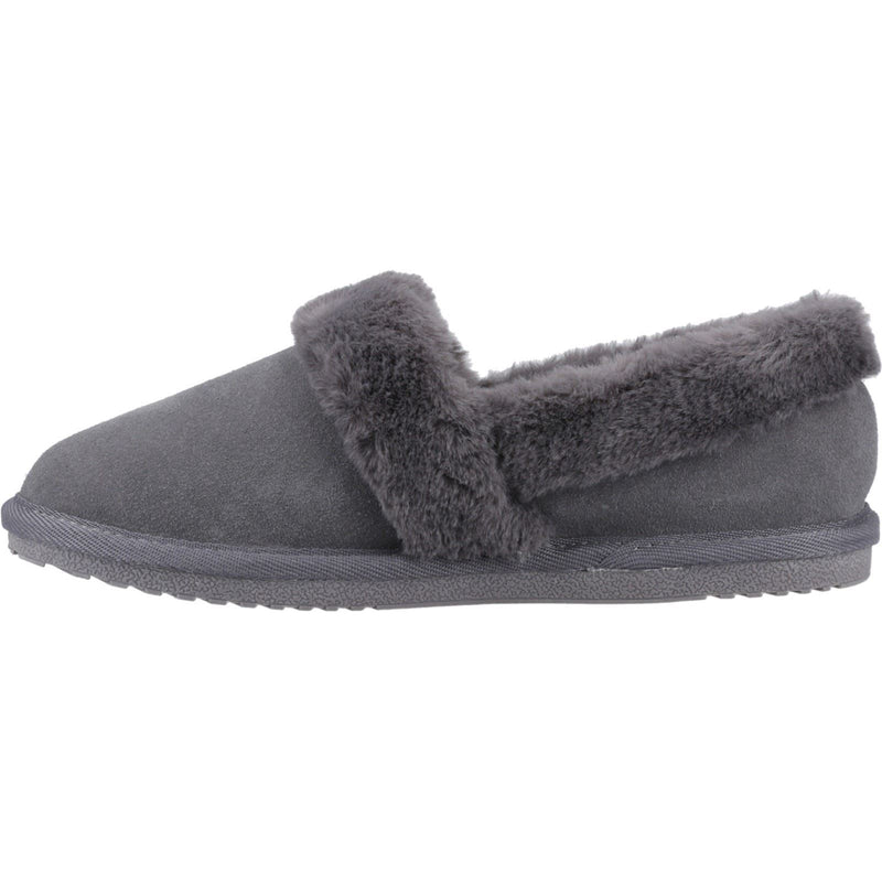 Hush Puppies Ariel Damen Hausschuhe aus Wildleder in Grau