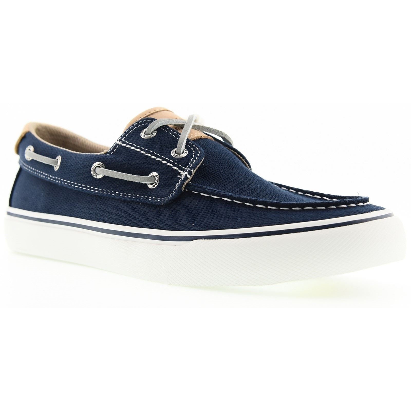 Sperry Helm 2-Eye Textil Herren Marine bootsschuhe