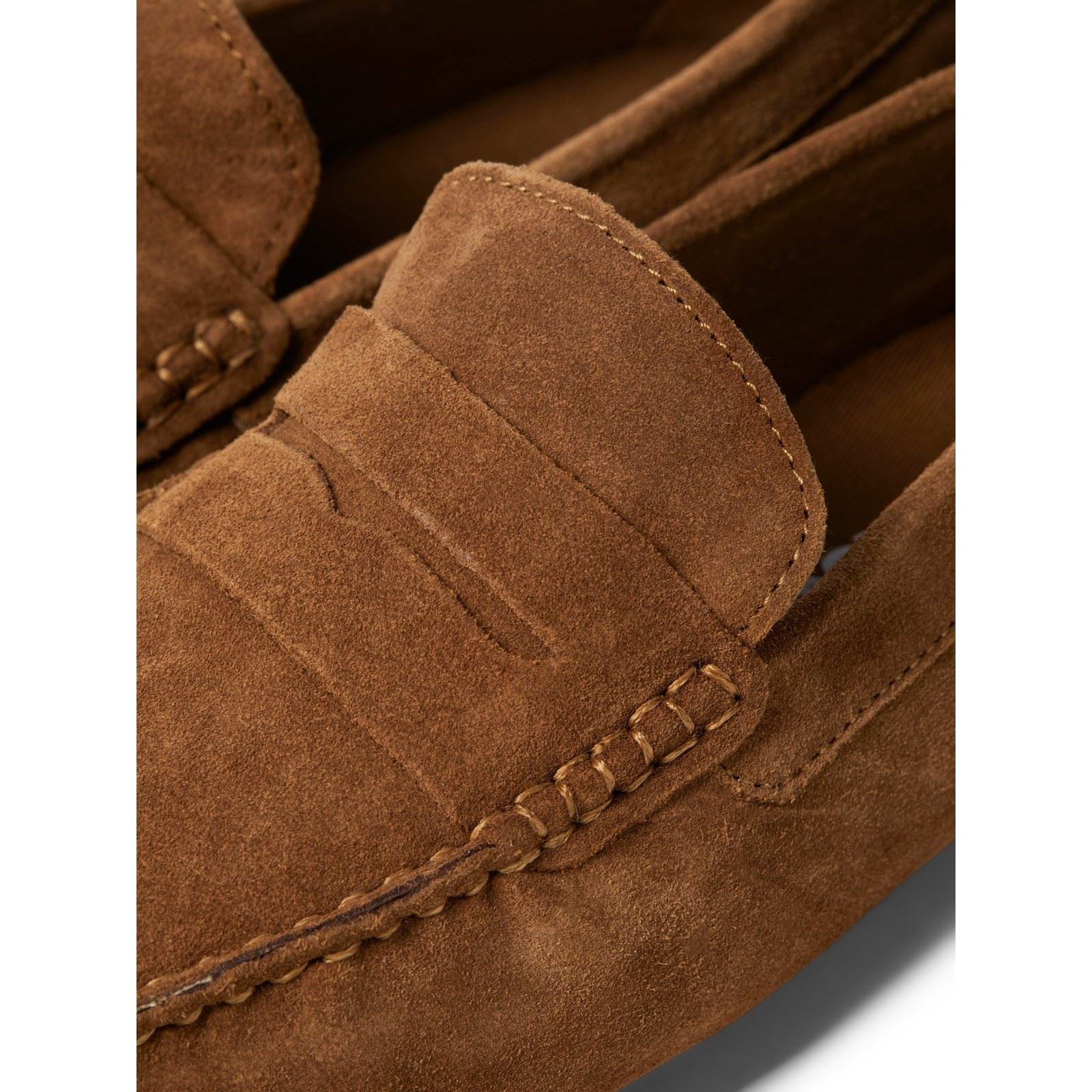 Jack & Jones Jensen Herrenslipper Aus Wildleder In Cognac