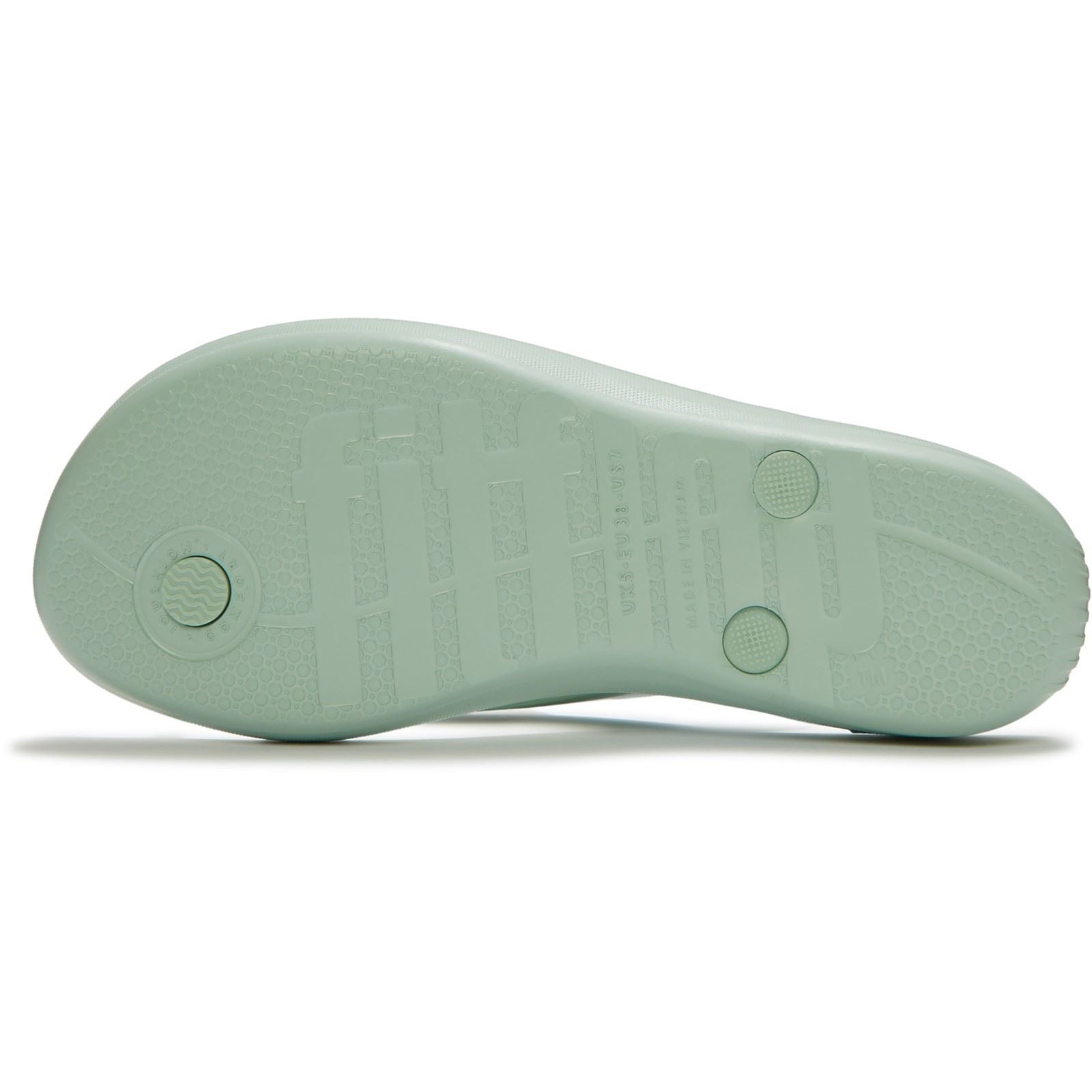 Fitflop iQushion Glossy-Button Polyurethan Damen Minzflüster Flip-Flops