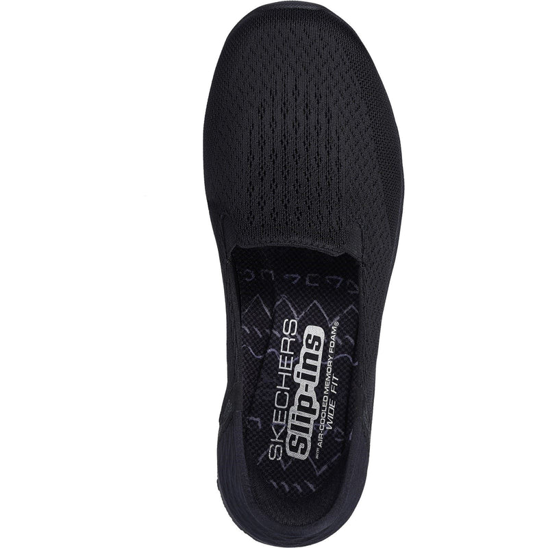 Skechers Reggae Fest 2.0 Guiding Textile Damen-Sneaker In Schwarz