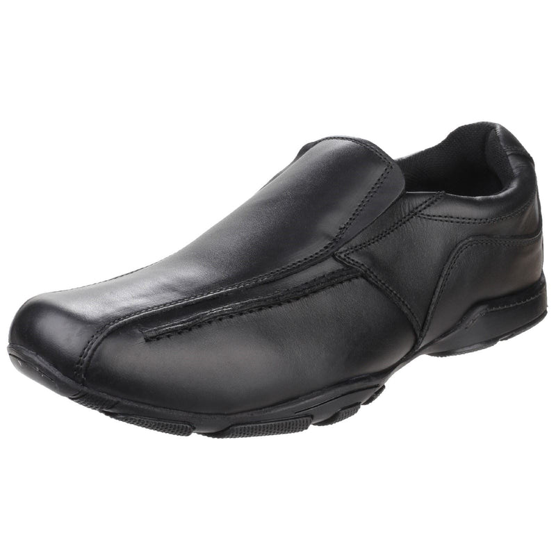 Hush Puppies Bespoke Senior Lederslipper In Schwarz Für Jungen