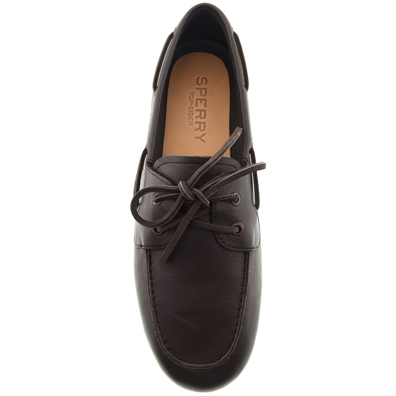 Sperry Slimboat Boat Leder Herren Dunkelbraune Bootsschuhe