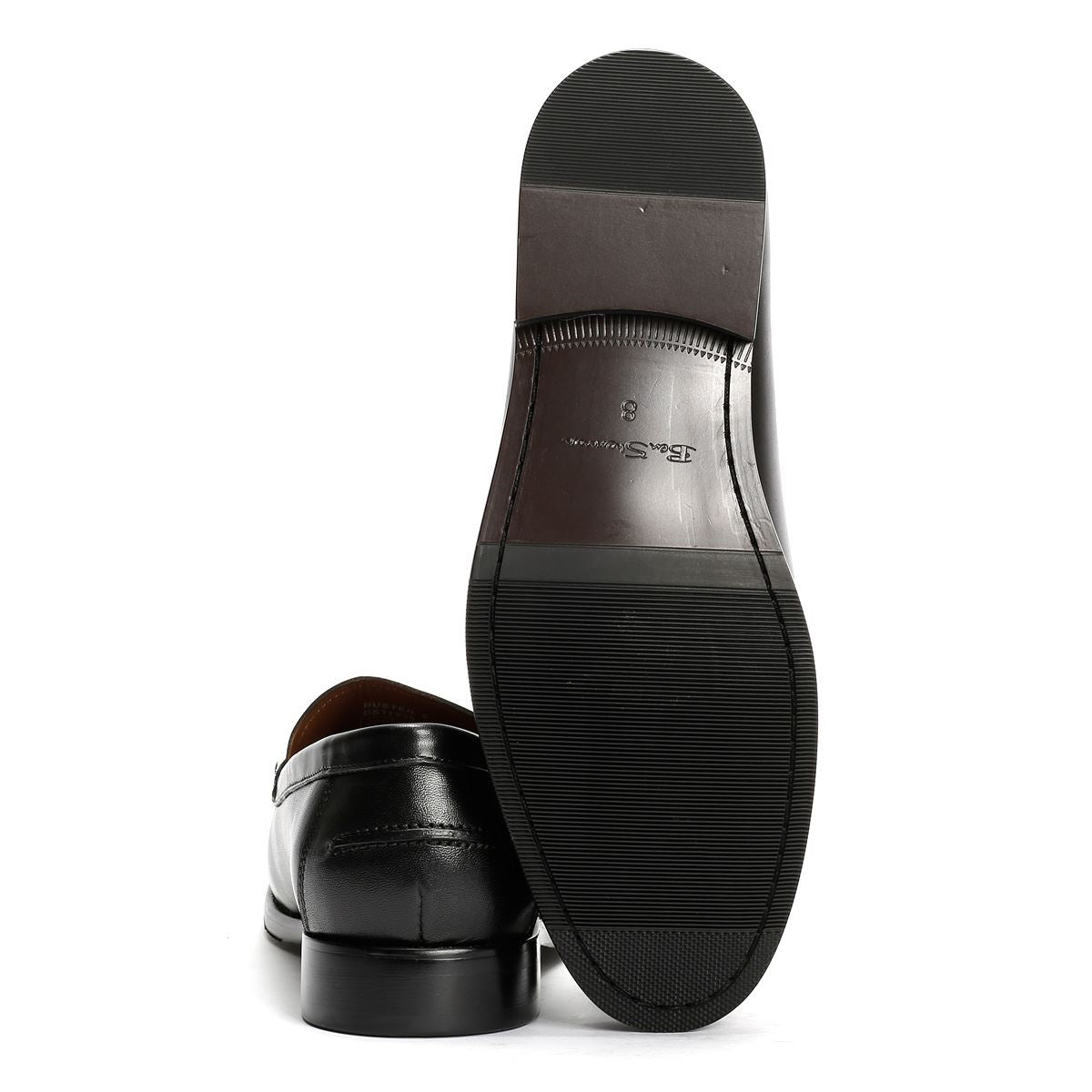 Ben Sherman Buster Leder Herren Schwarze Loafer