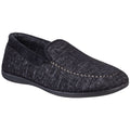Cotswold Stanley Mikrofaser-Herren-Hausschuhe In Schwarz