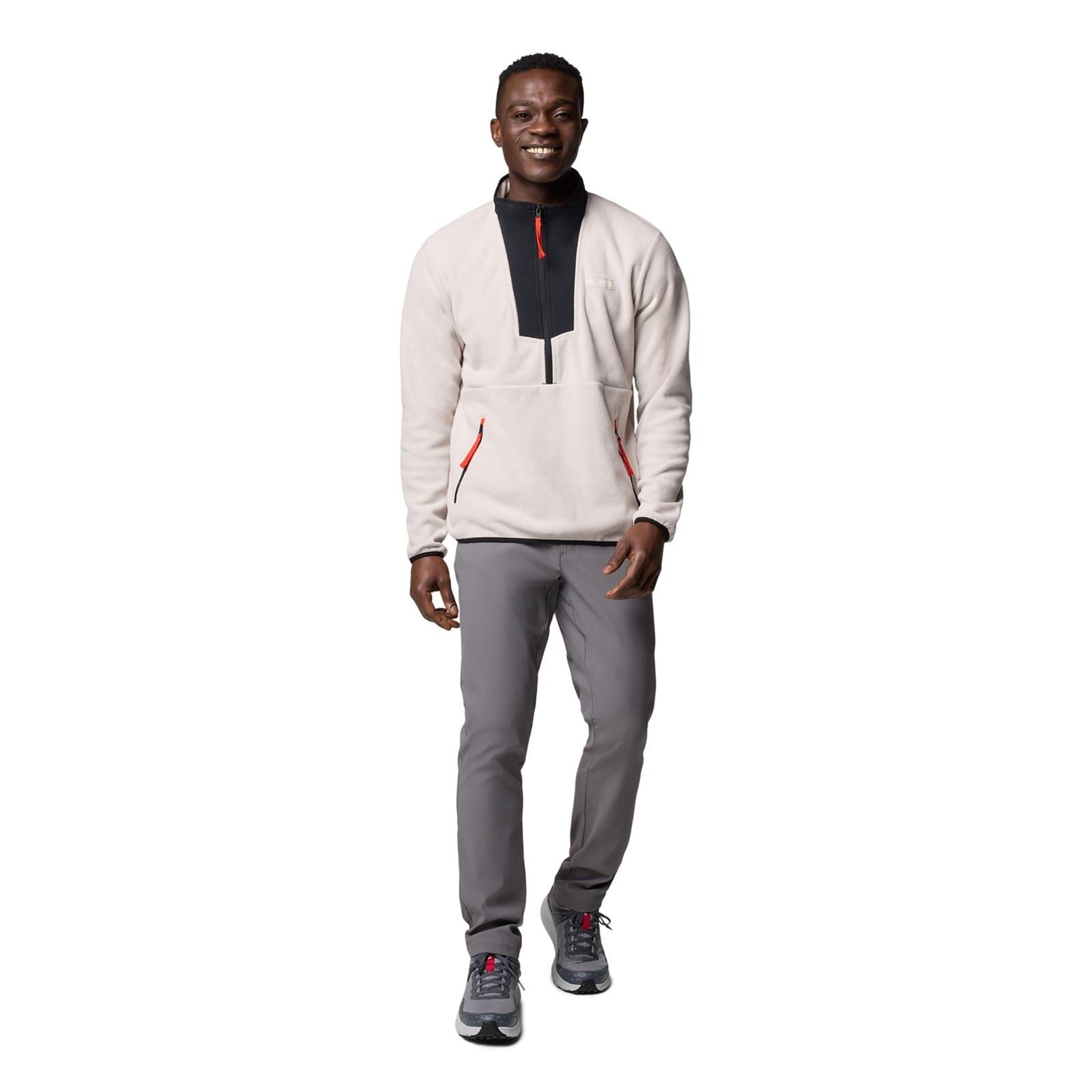Columbia Sequoia Grove Half Zip Fleece Polyester Herren Braune Zip-Kragen Pullover
