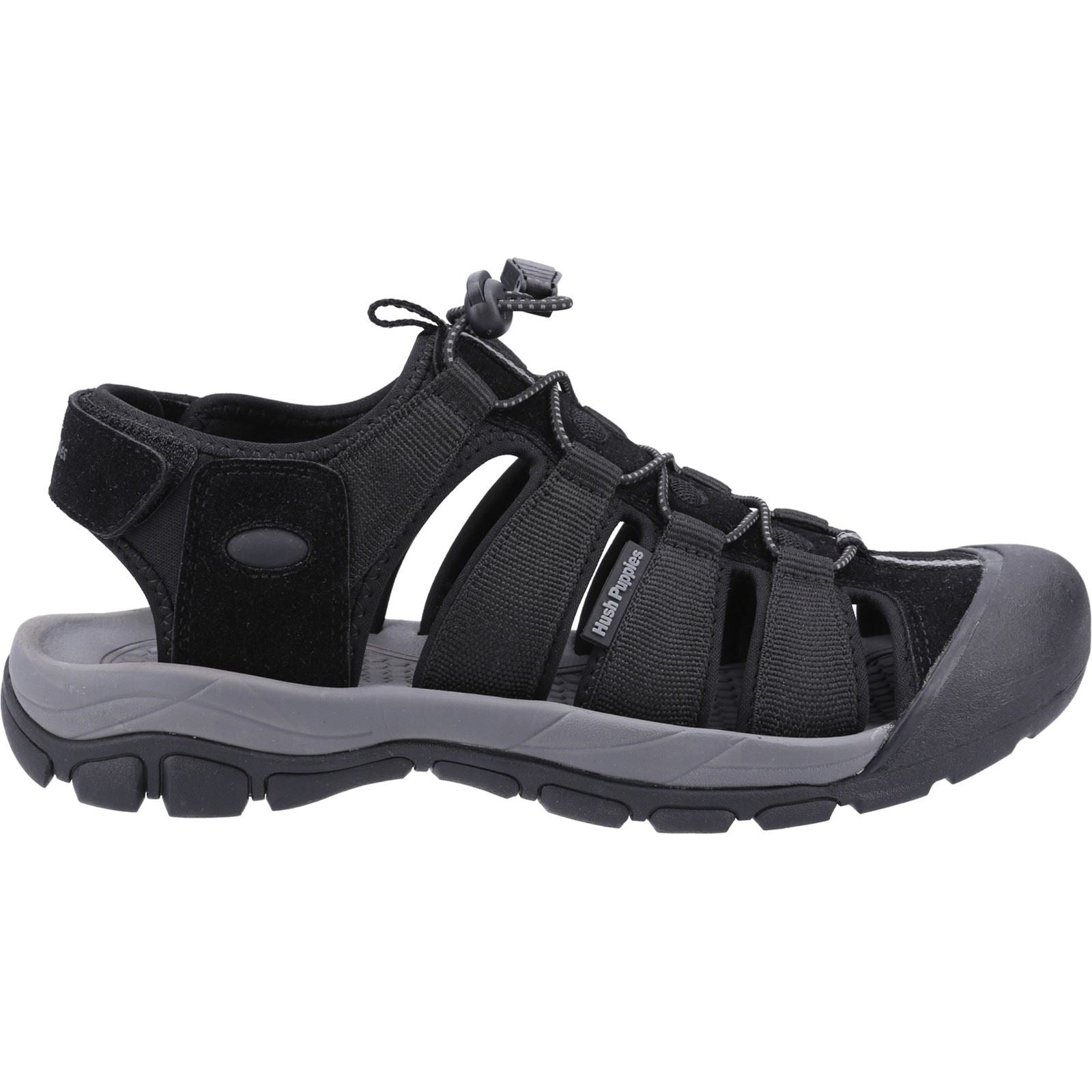 Hush Puppies Peru Polyurethan/Gurtband Herren Sandalen In Schwarz