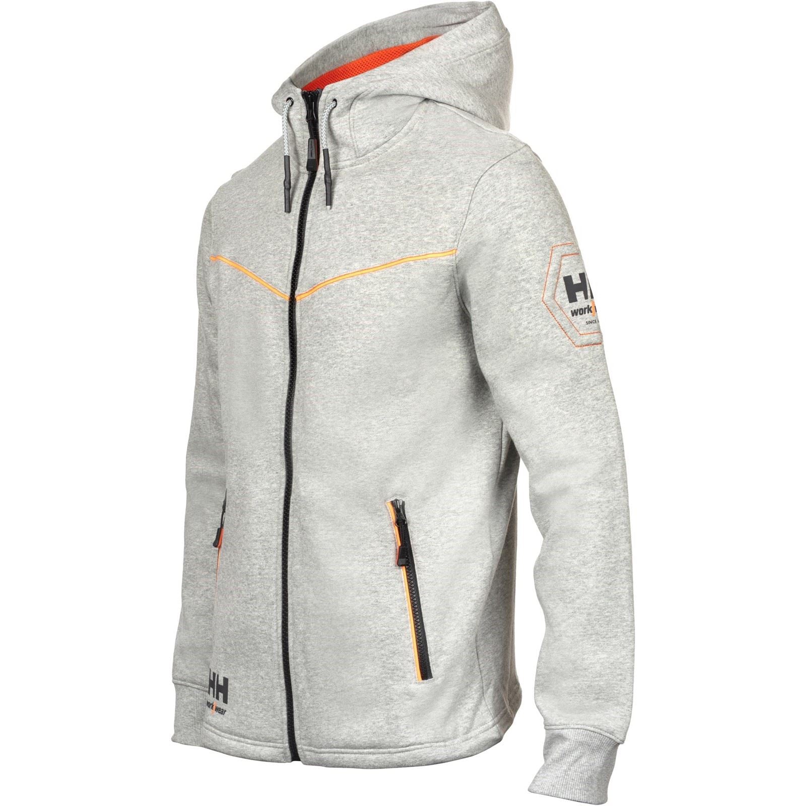 Helly Hansen Workwear Chelsea Evolution Baumwoll Herren Graues Kapuzensweatshirt