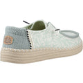 HEYDUDE Wendy Espadrille Retro Palm Damen Espadrilles In Celadon Grün/Weiß Aus Baumwollmischung