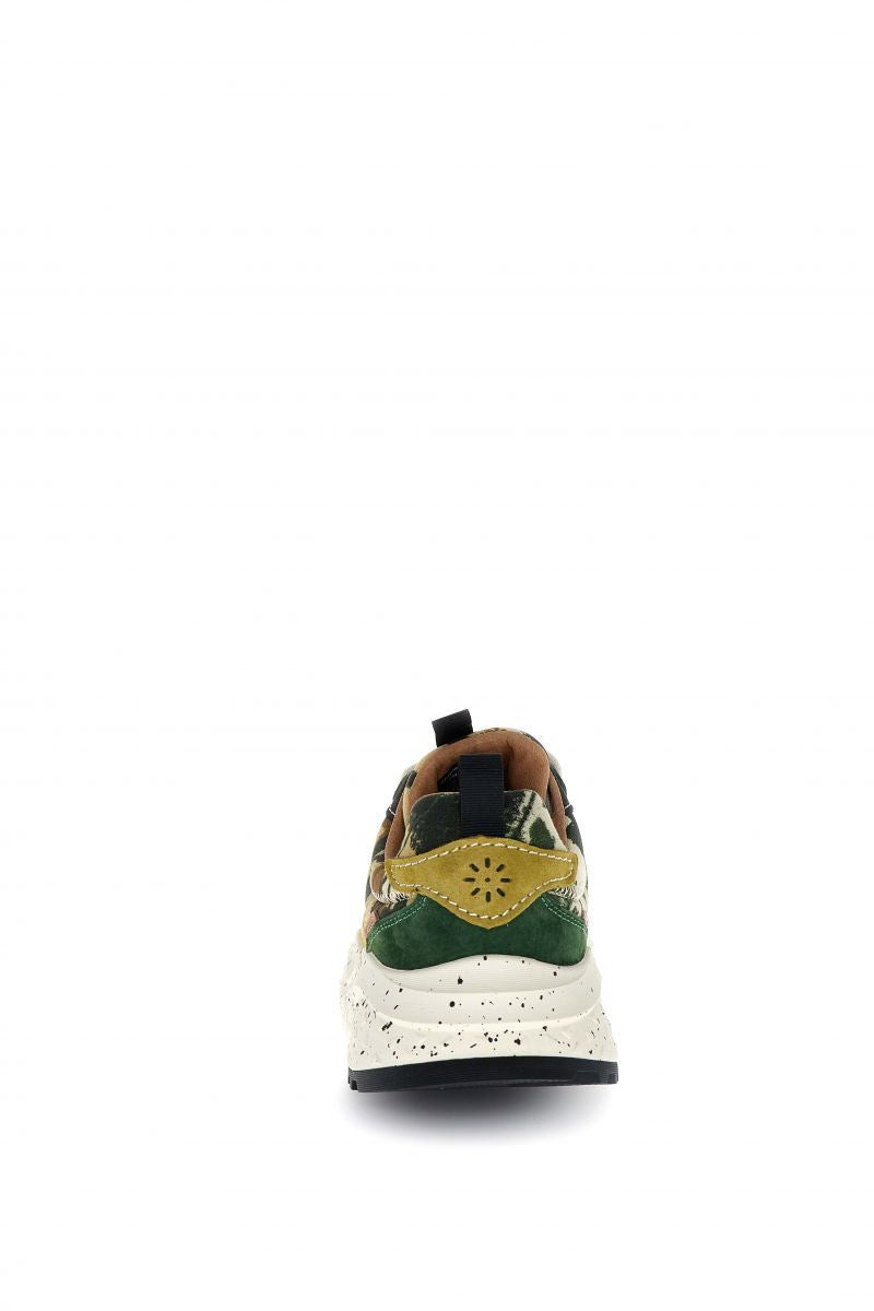Flower Mountain Wave Wildleder Herren Grüne Sneaker