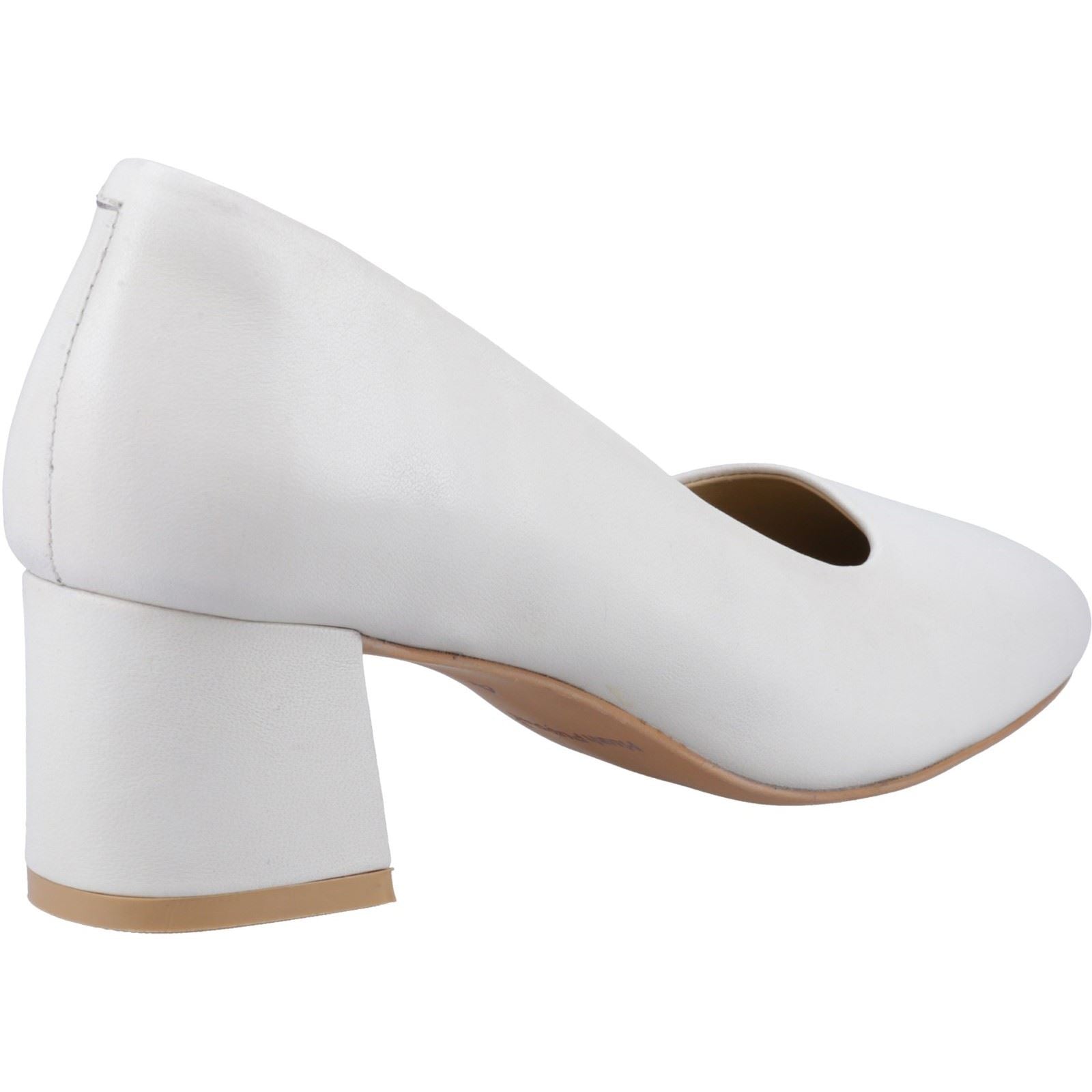 Hush Puppies Alicia Court Shoe Leder Damen Pumps In Elfenbein