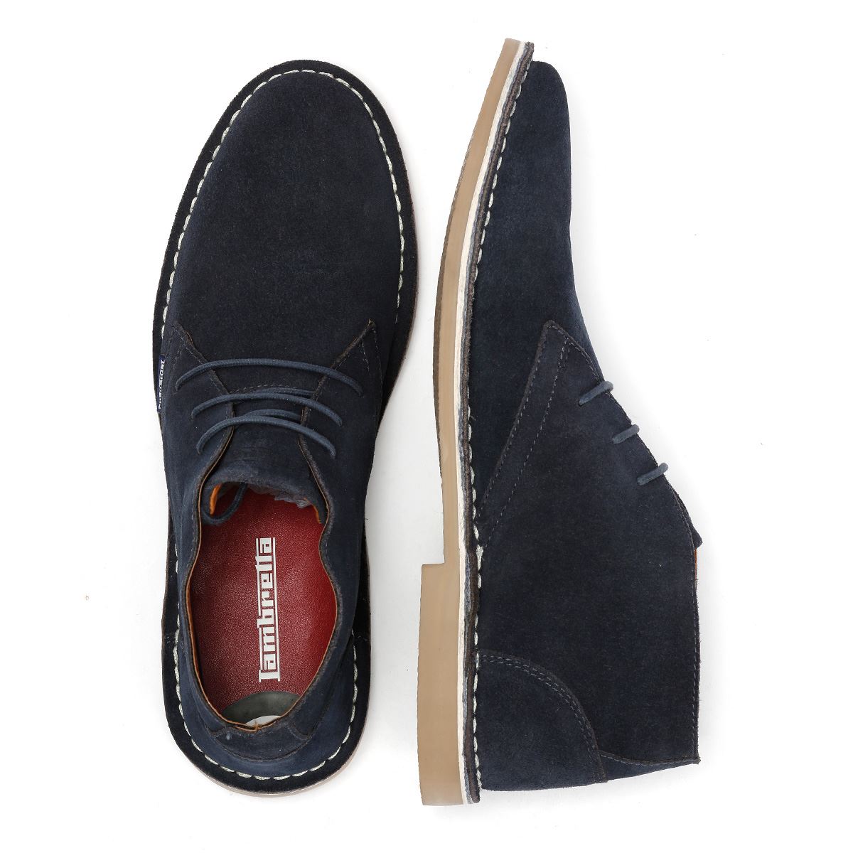 Lambretta Chiswick Wildleder Herrenblaue Stiefel
