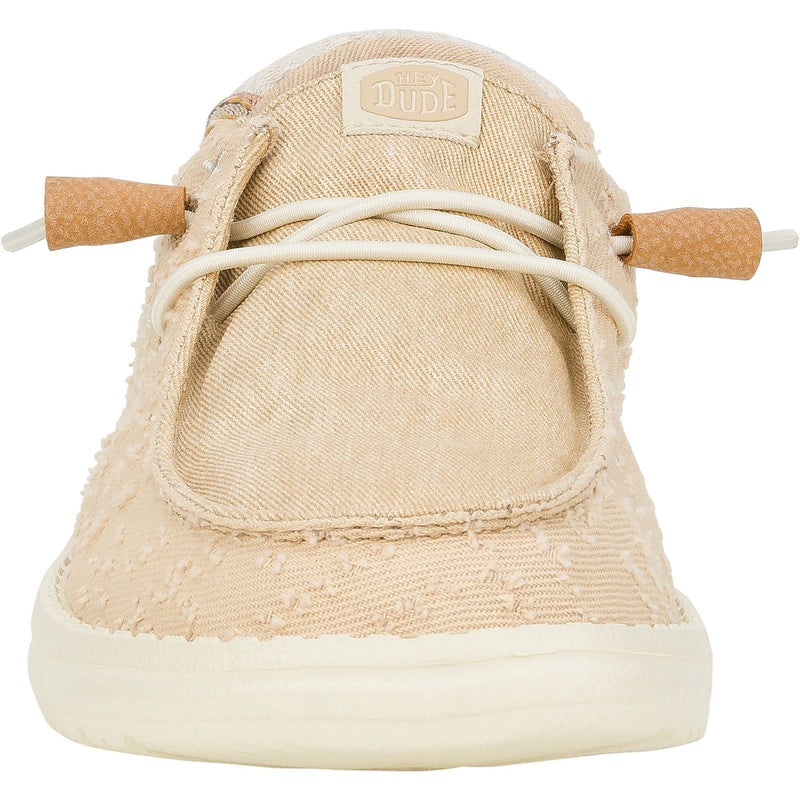 HEYDUDE Wendy Crafted Boho Baumwoll Damen Tan Loafer