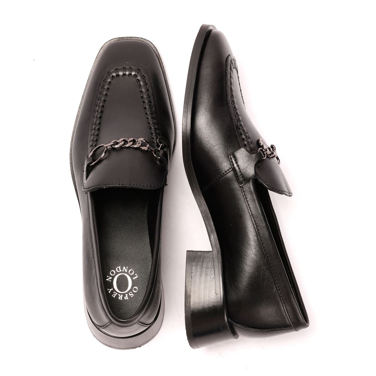 Osprey London The Islington Leder Damen Schwarze Loafers