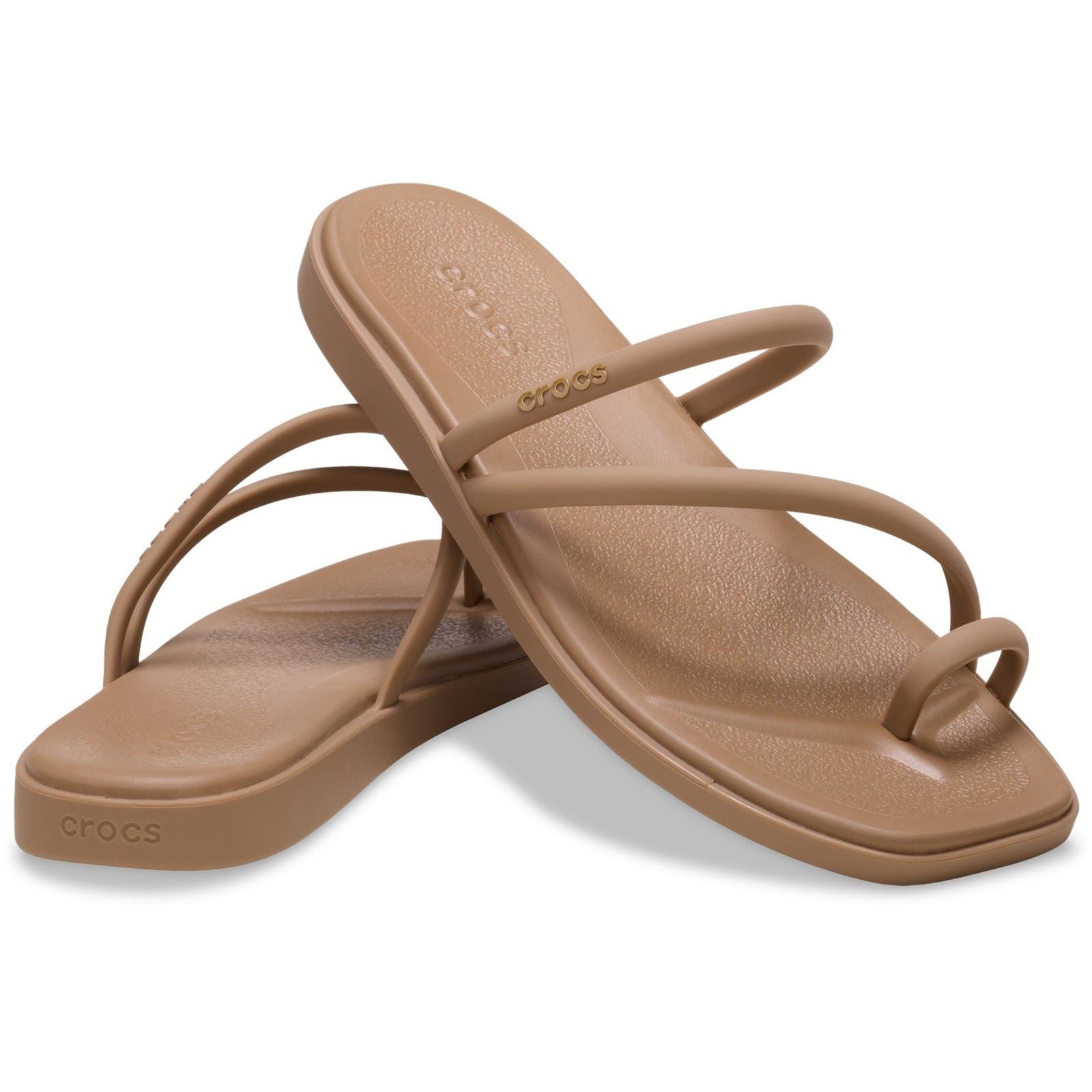 Crocs Miami Toe Loop Sandal Damen Milchschokolade Sandalen