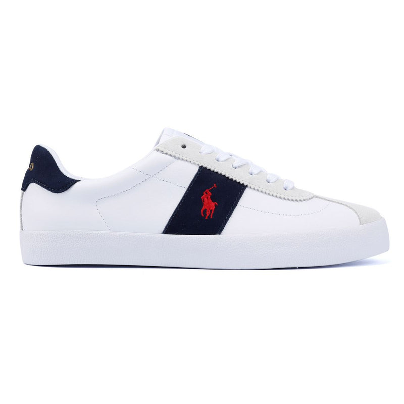 Ralph Lauren Vulc II Weiße Ledersneaker Für Herren