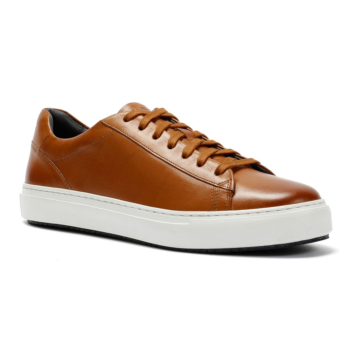Ben Sherman Ace Cupsole Leder Herren Braune Sneaker