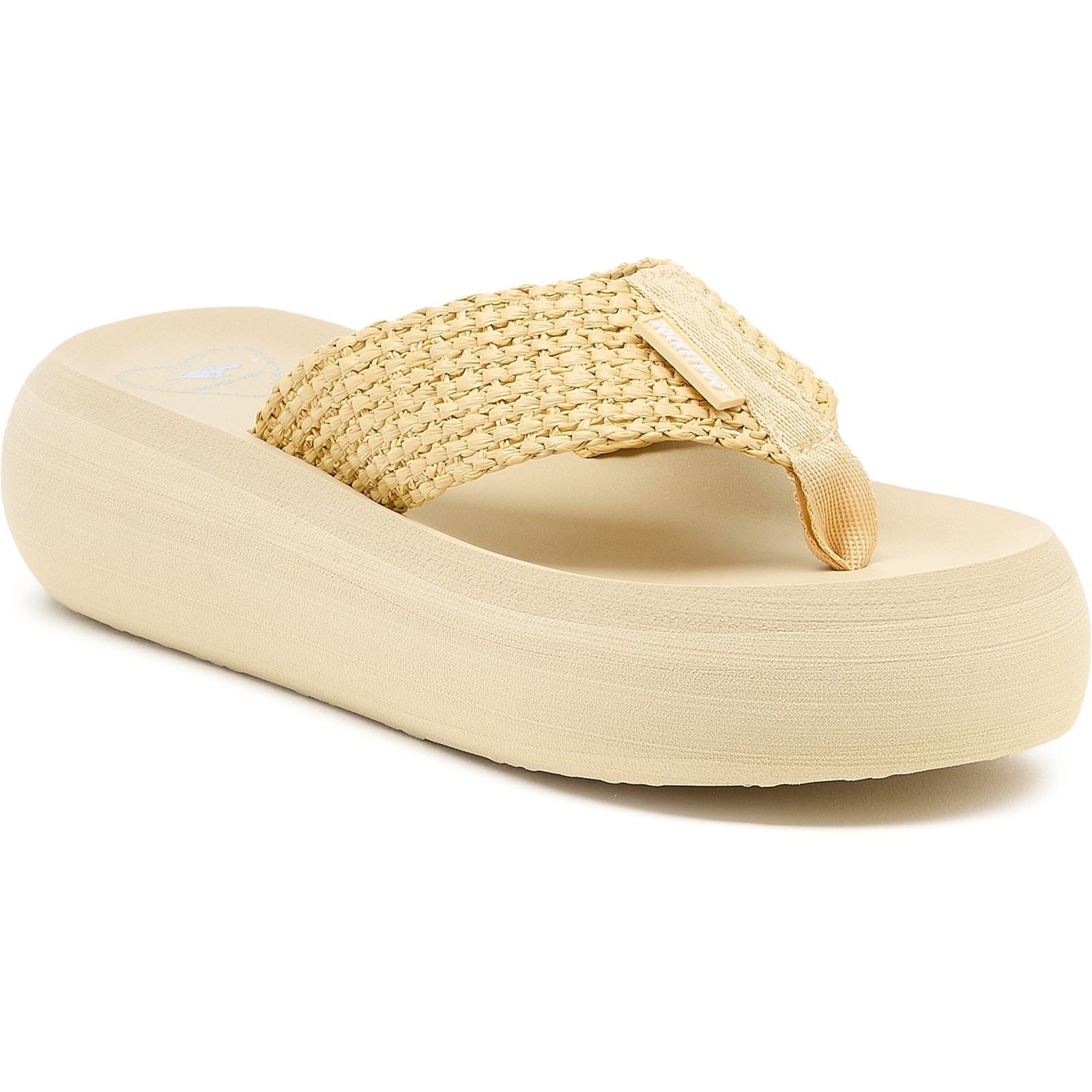 Rocket Dog Sandy Raffia Damen Natur Sandalen Aus Textil